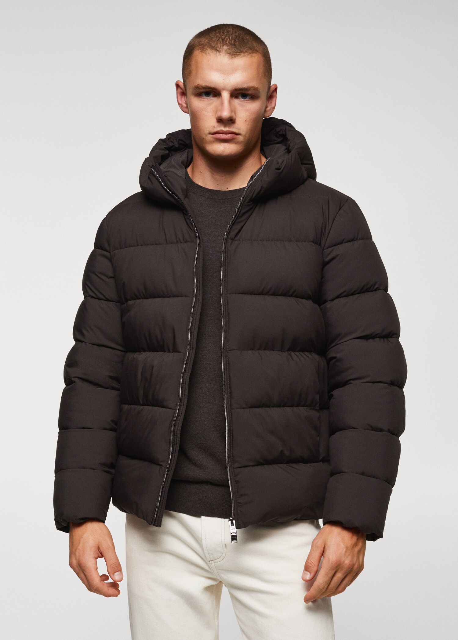 Anorak acolchado impermeable termoregulador - Plano medio