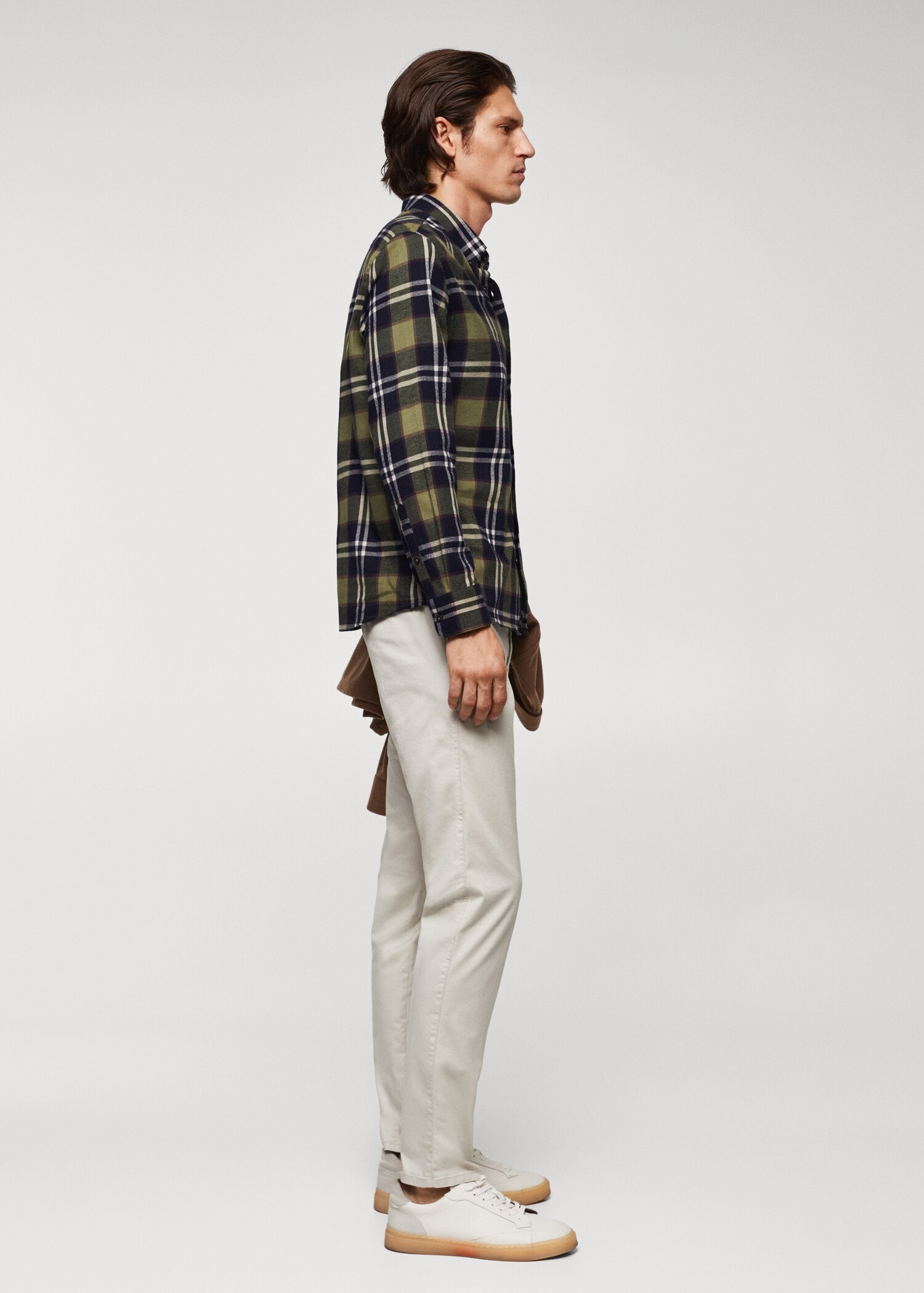 Camisa regular fit franela cuadros - Detalle del artículo 2