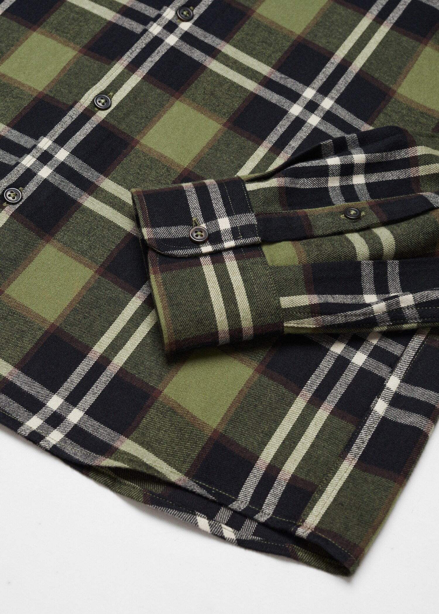 Camisa regular fit franela cuadros - Detalle del artículo 8