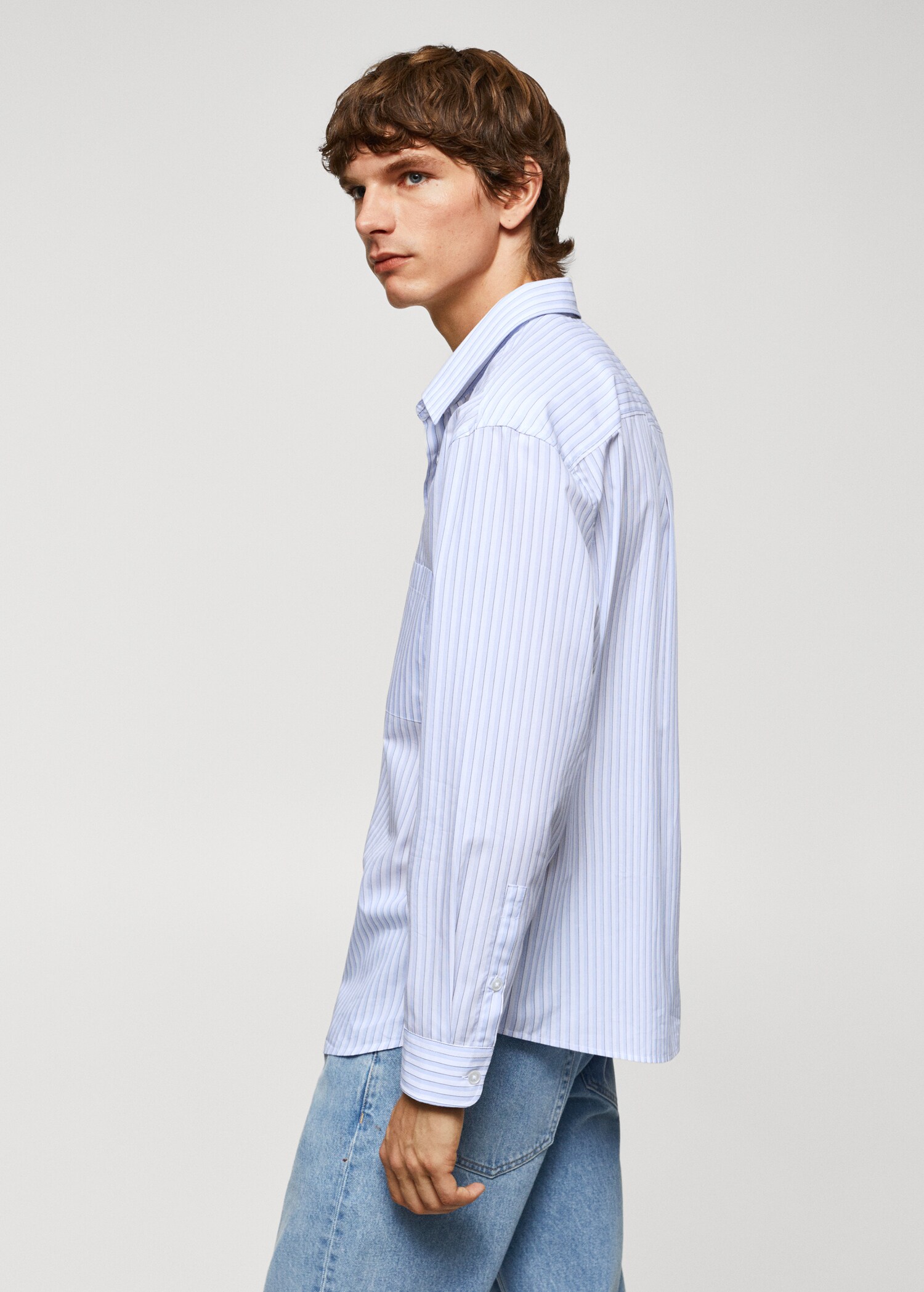 Chemise oversize coton rayures - Détail de l'article 2