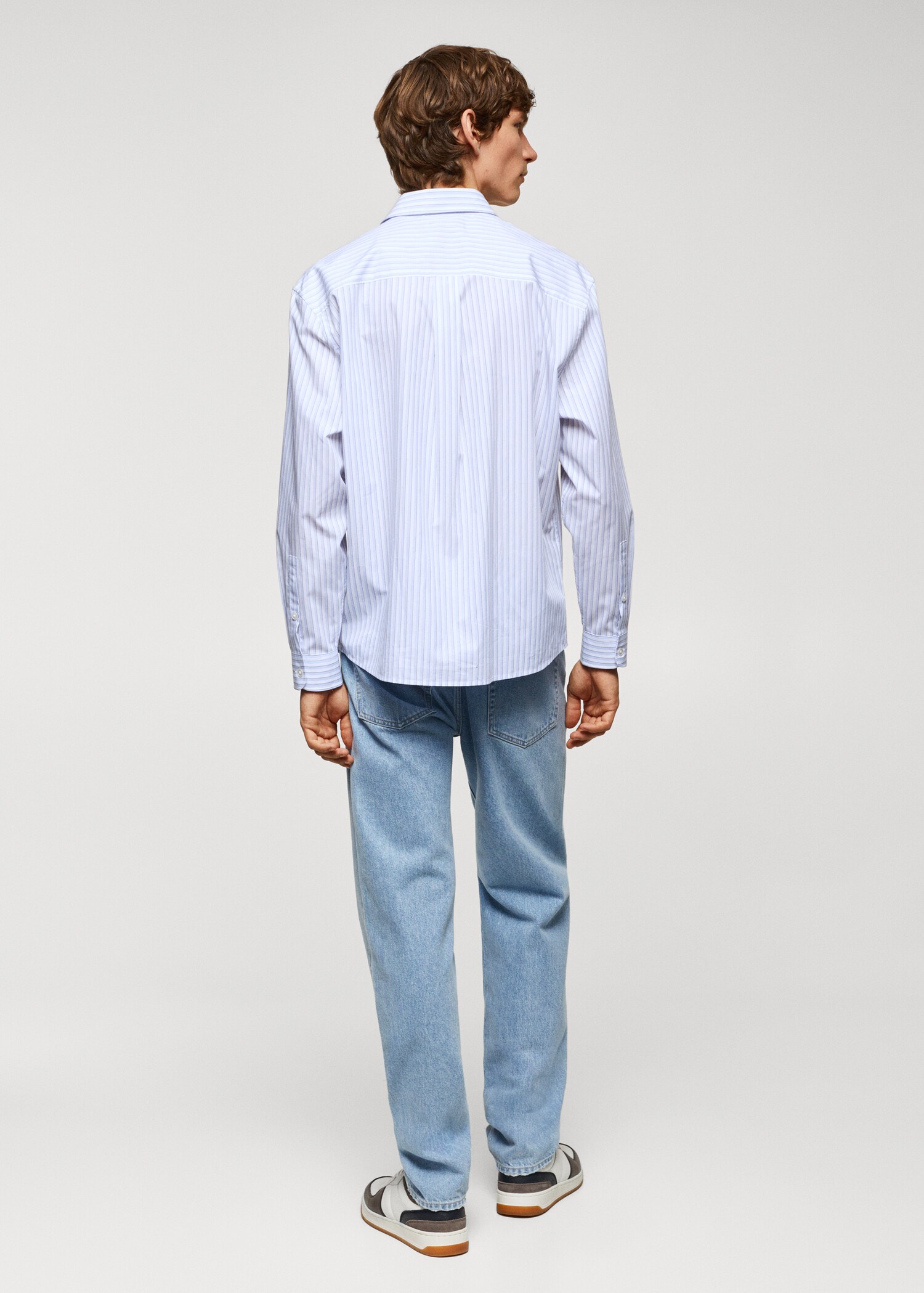 Chemise oversize coton rayures - Verso de l’article