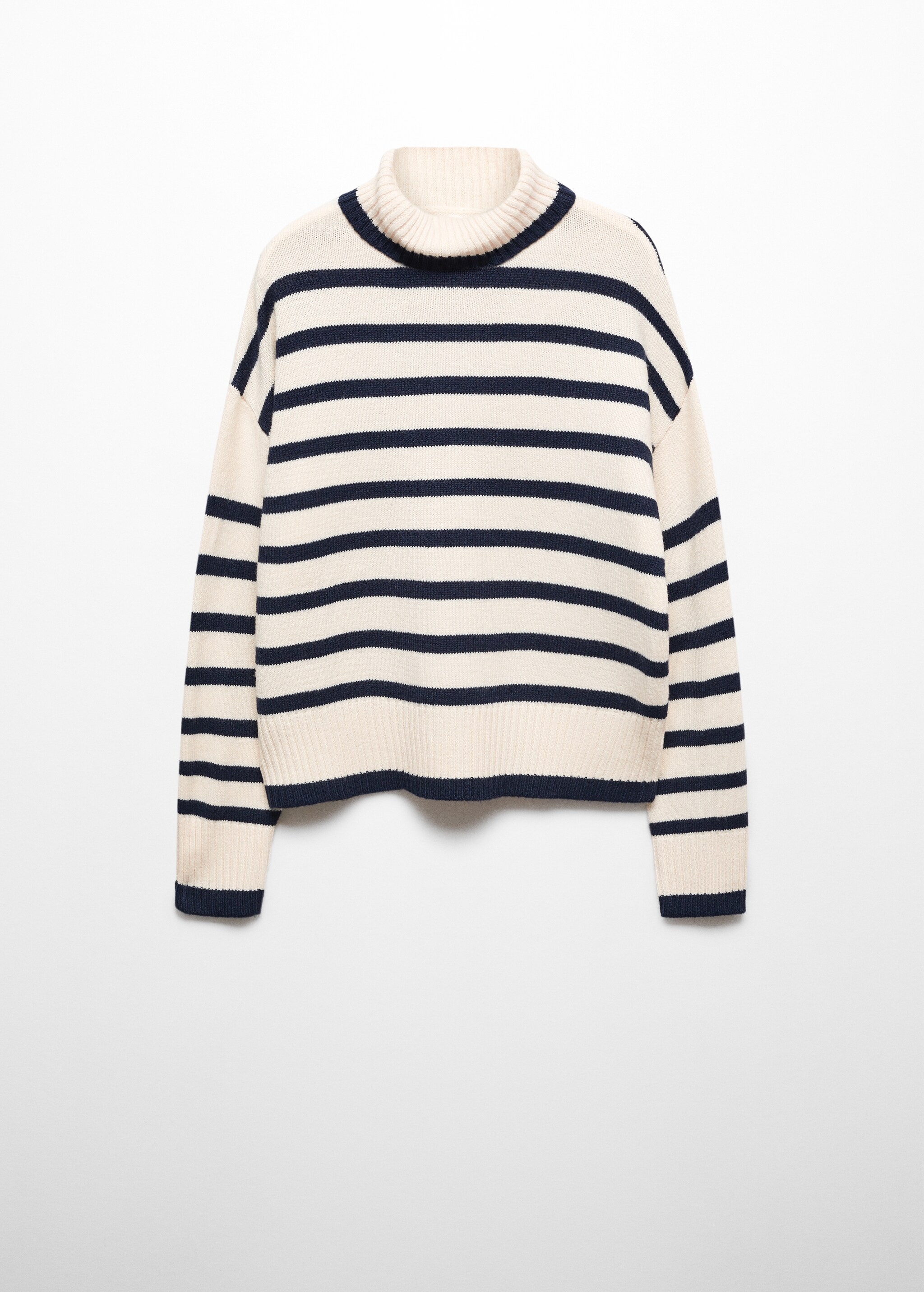 Stand-collar striped sweater - Artikel zonder model
