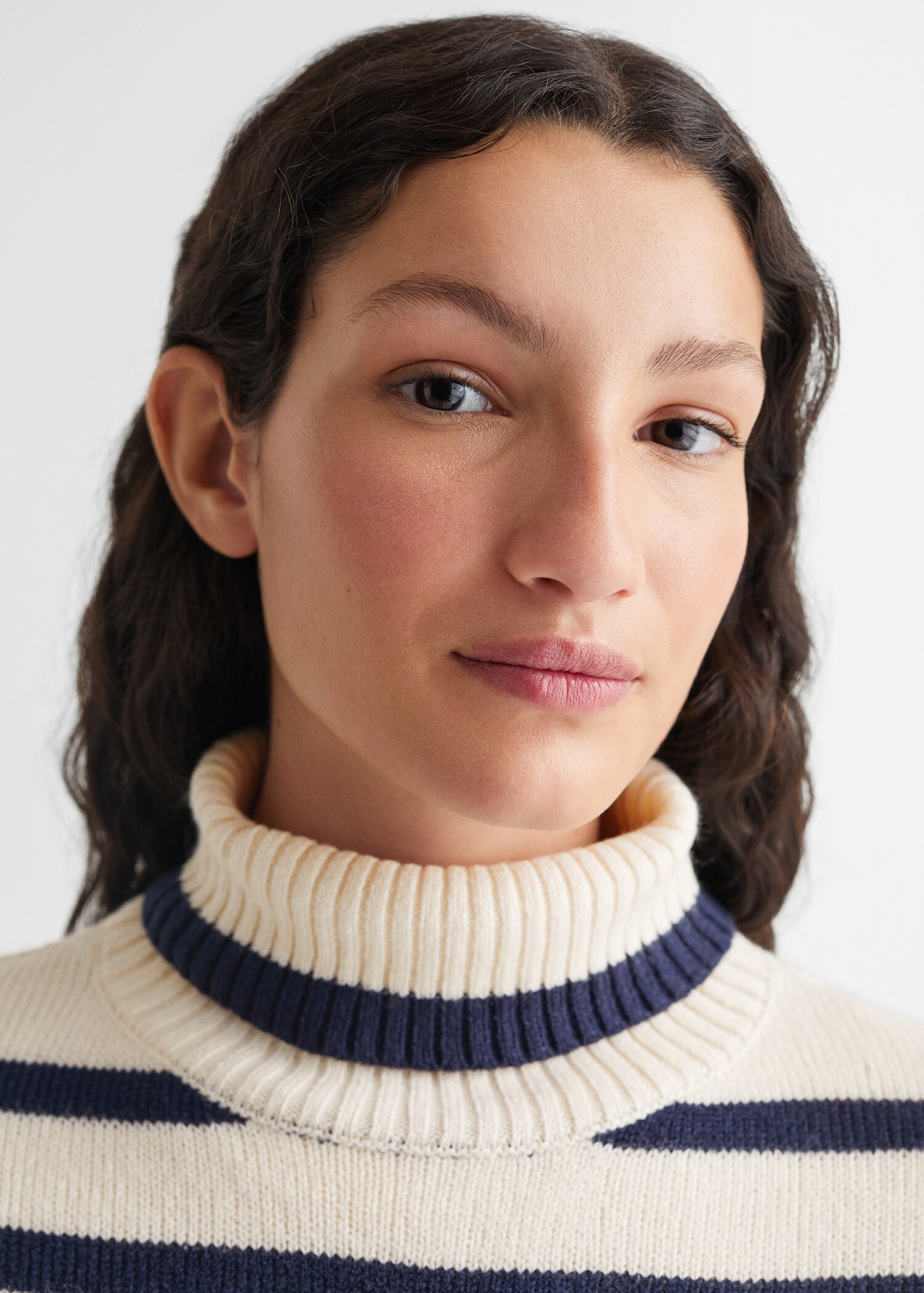 Stand-collar striped sweater - Detail van het artikel 1