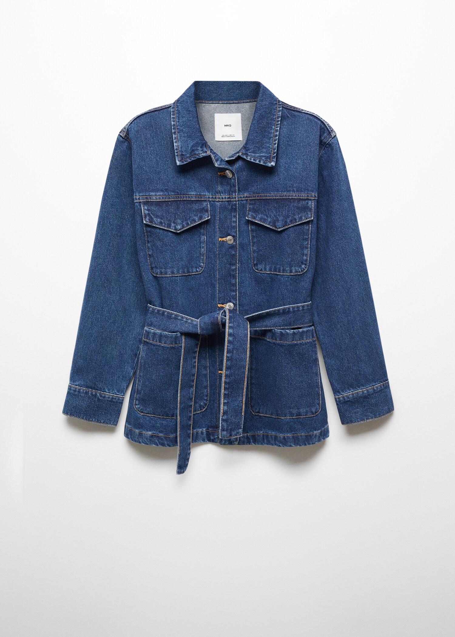 Blouson jean ceinture - Article sans modèle