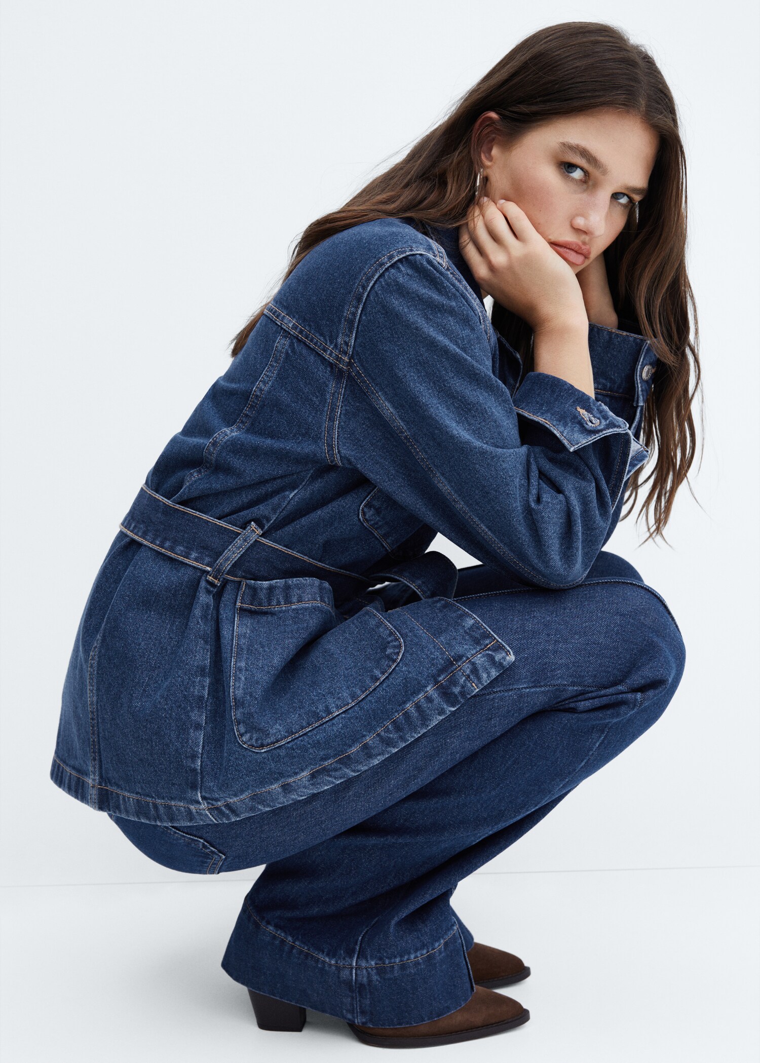 Blouson jean ceinture - Détail de l'article 2