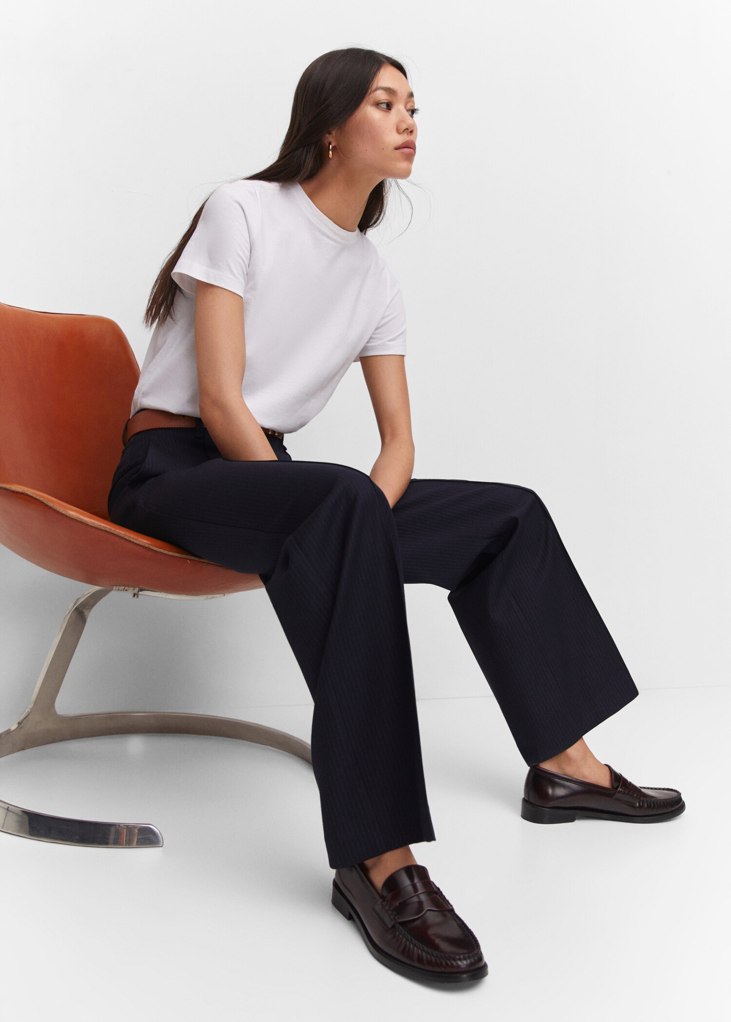 Straight striped pants - Details of the article 2