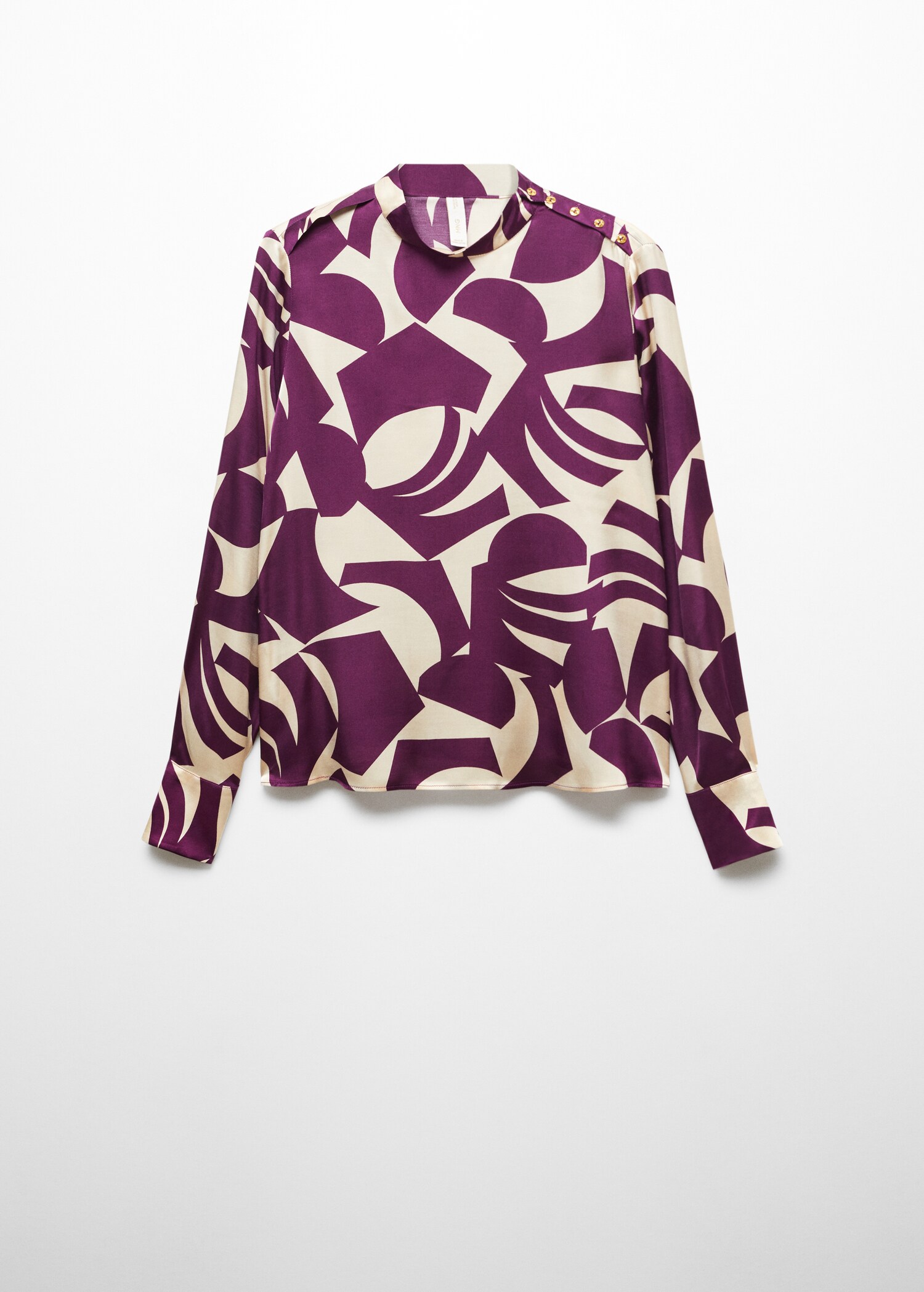 Blusa satinada estampada - Artículo sin modelo