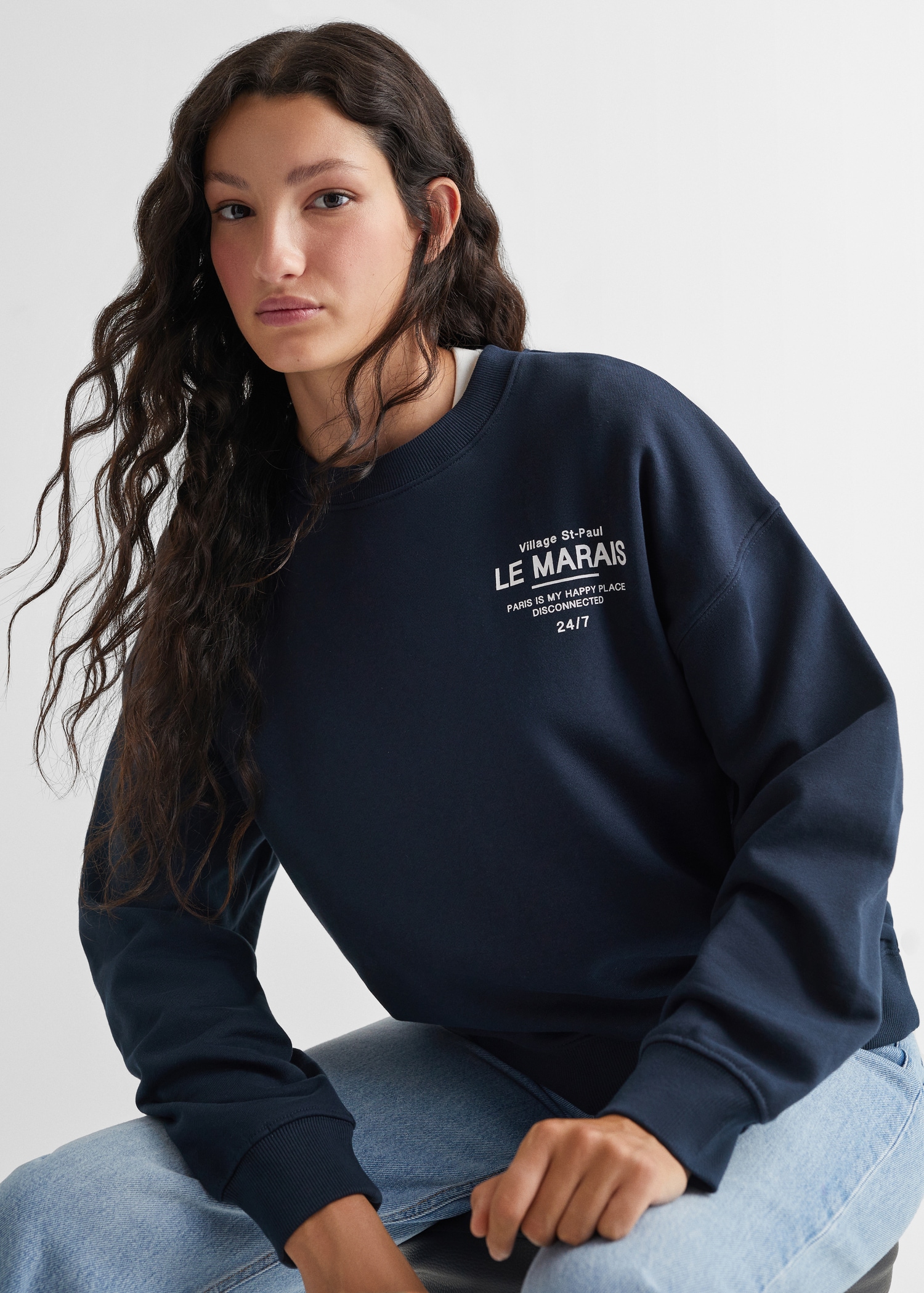 Sudadera algodón estampada - Detalle del artículo 1