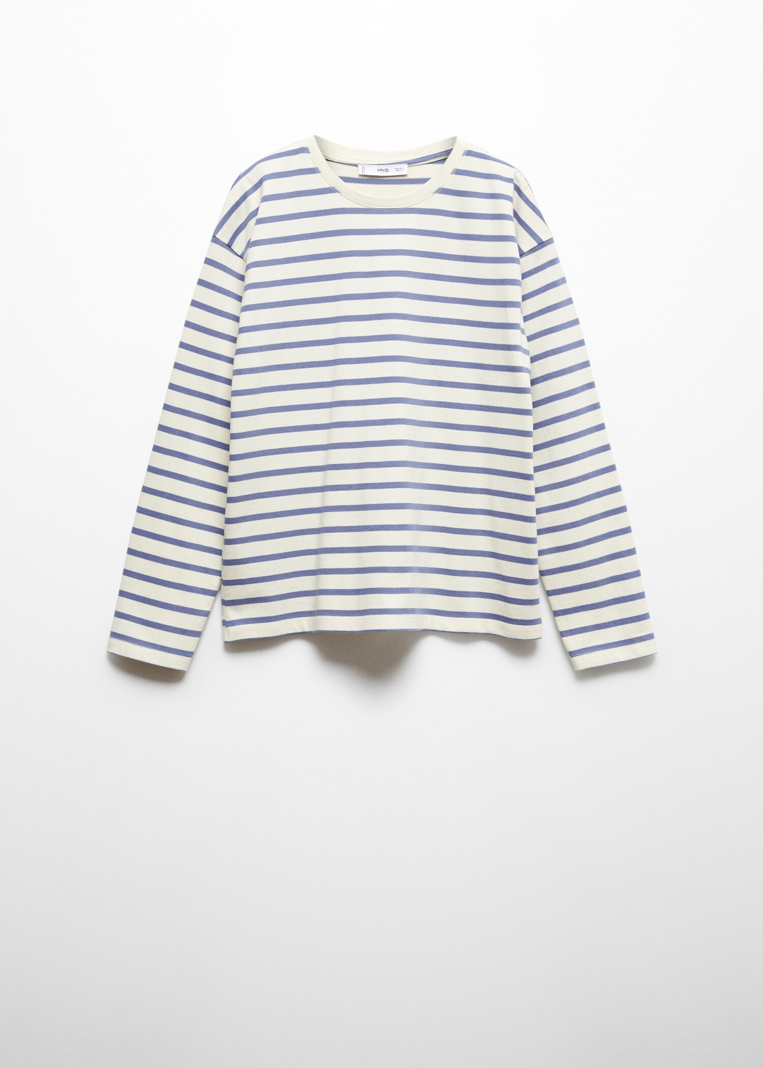 Sweat-shirt rayures col rond - Article sans modèle