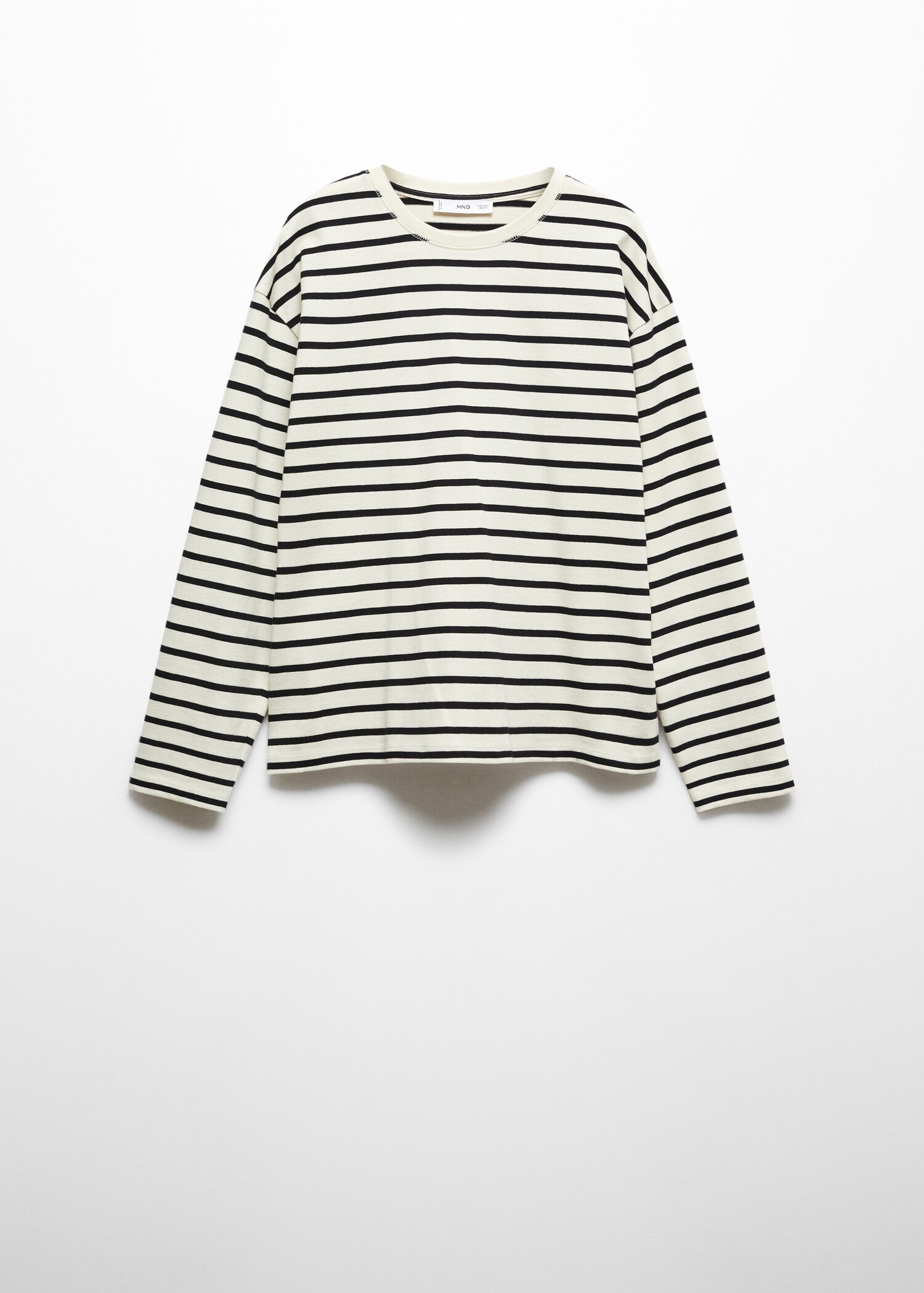 Sweat-shirt rayures col rond - Article sans modèle