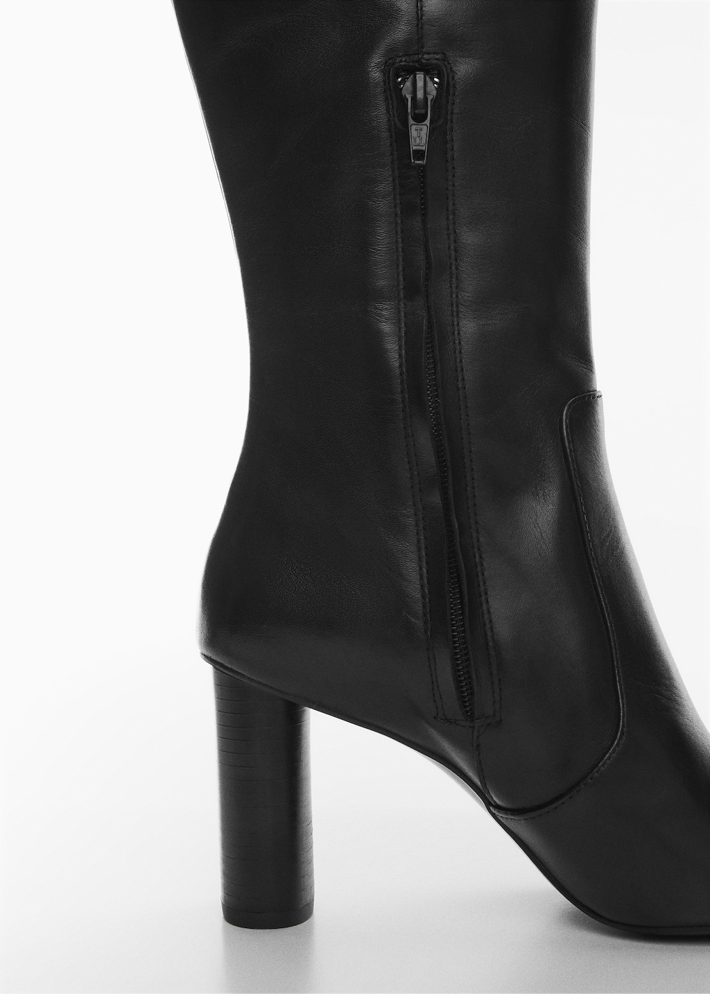 Round toe leather boots Women MANGO Azerbaijan