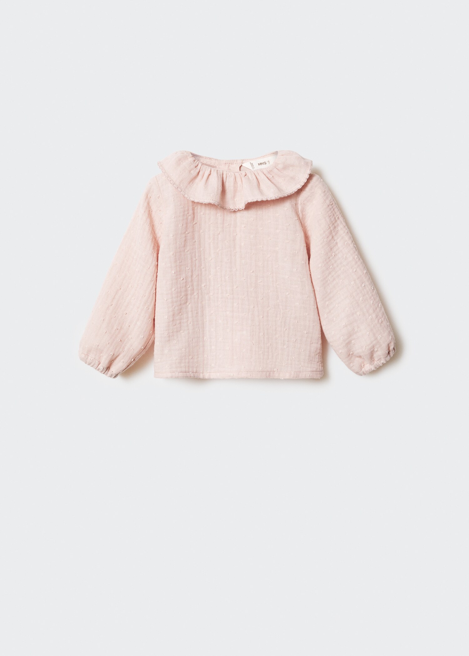 Cotton babydoll neck blouse - Article without model