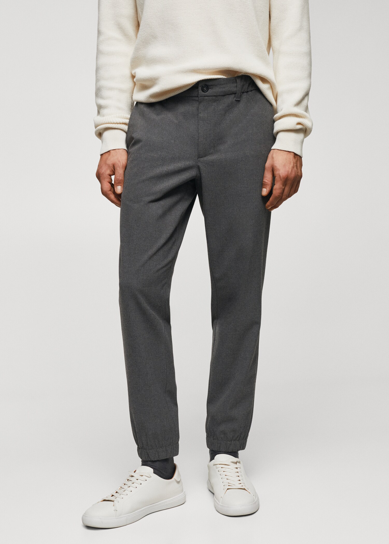 Jogging slim-fit cordon - Plan moyen