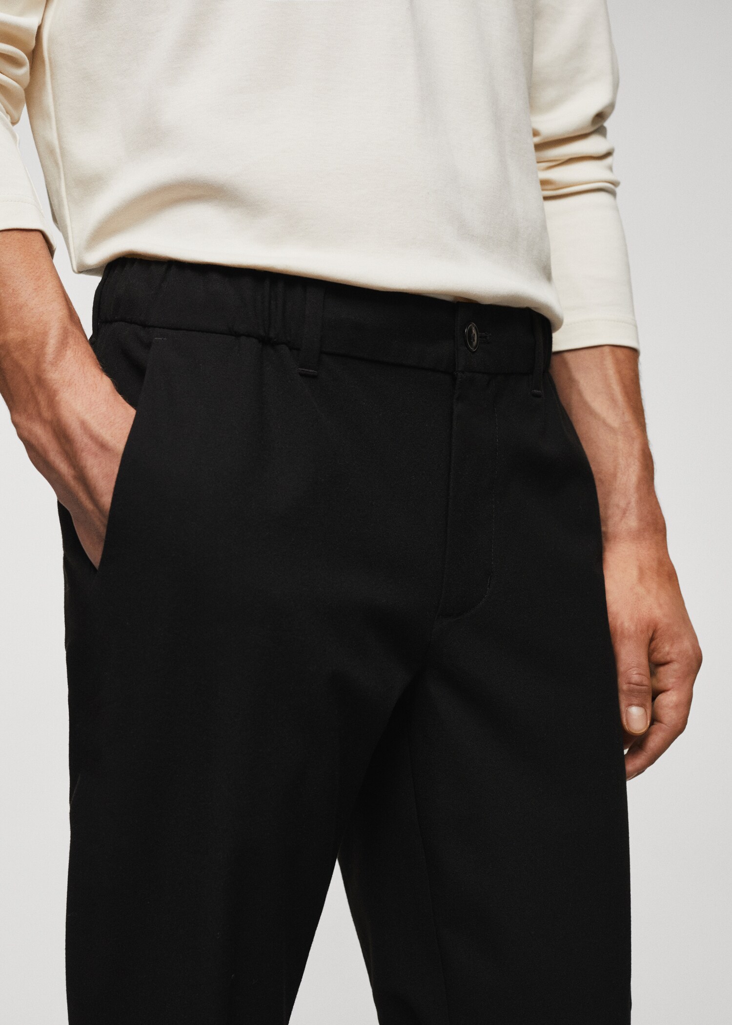 Pantalón jogger slim fit cordón - Detalle del artículo 1