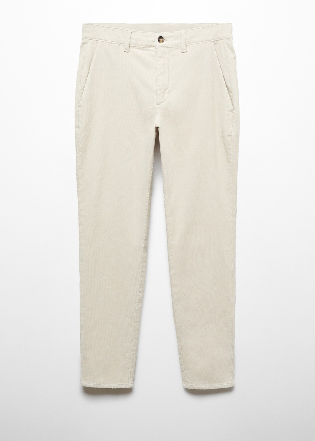 Pantalon velours cotele slim fit crop