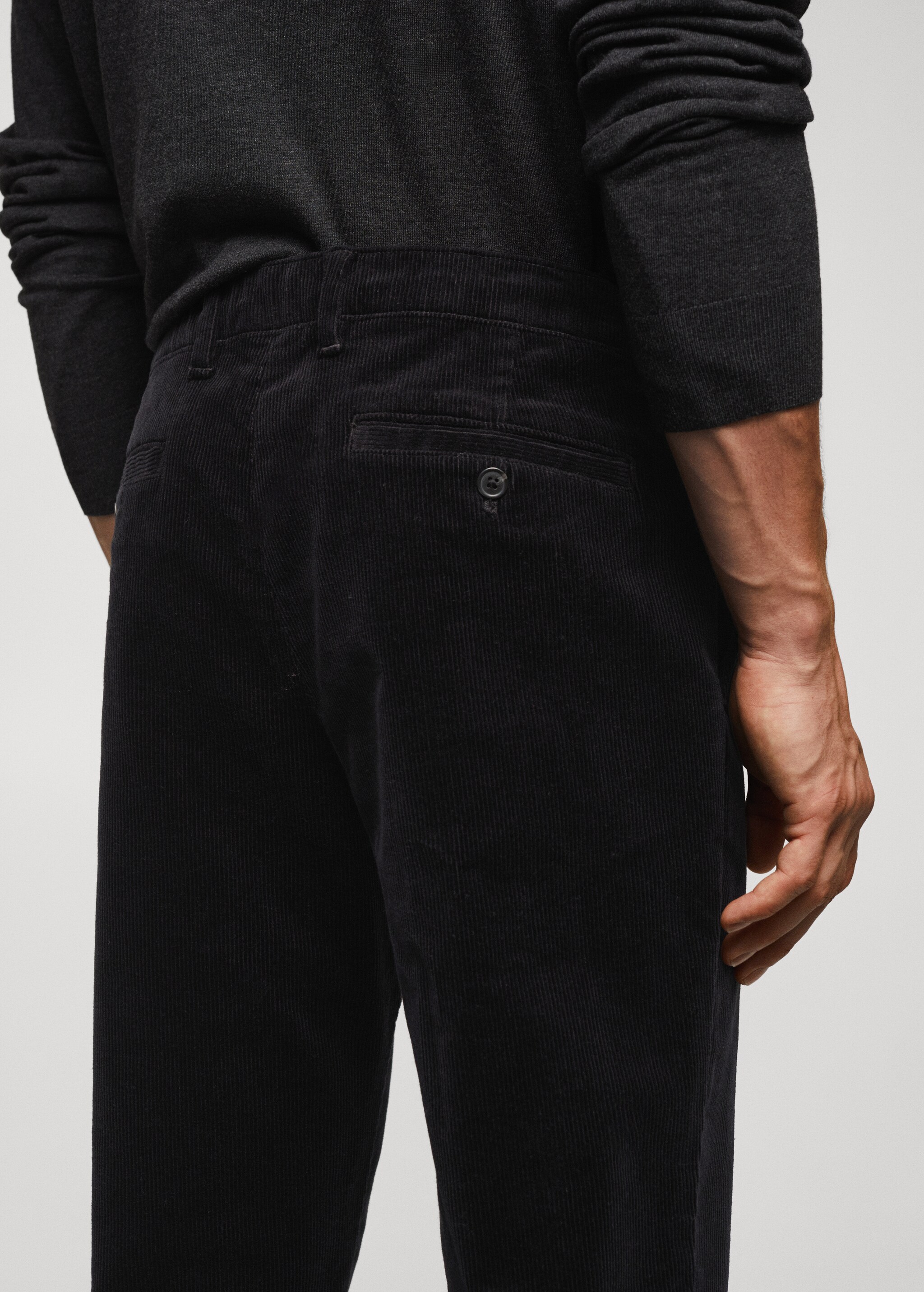 Pantalon velours côtelé slim-fit crop - Détail de l'article 6
