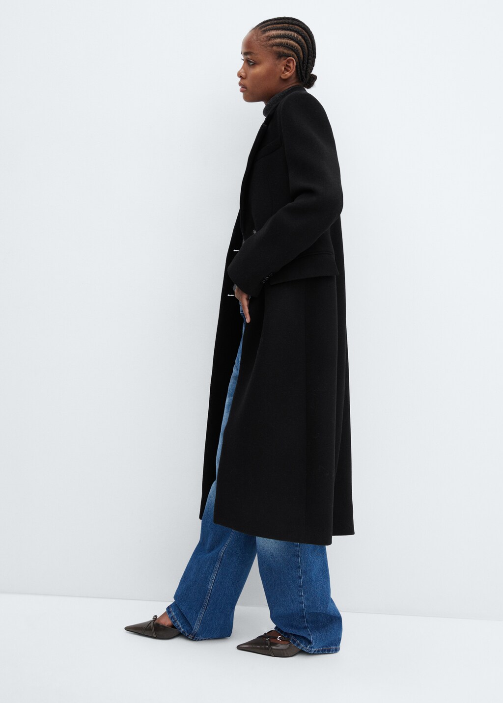 Manteau long en laine Femme MANGO Nouvelle Caledonie
