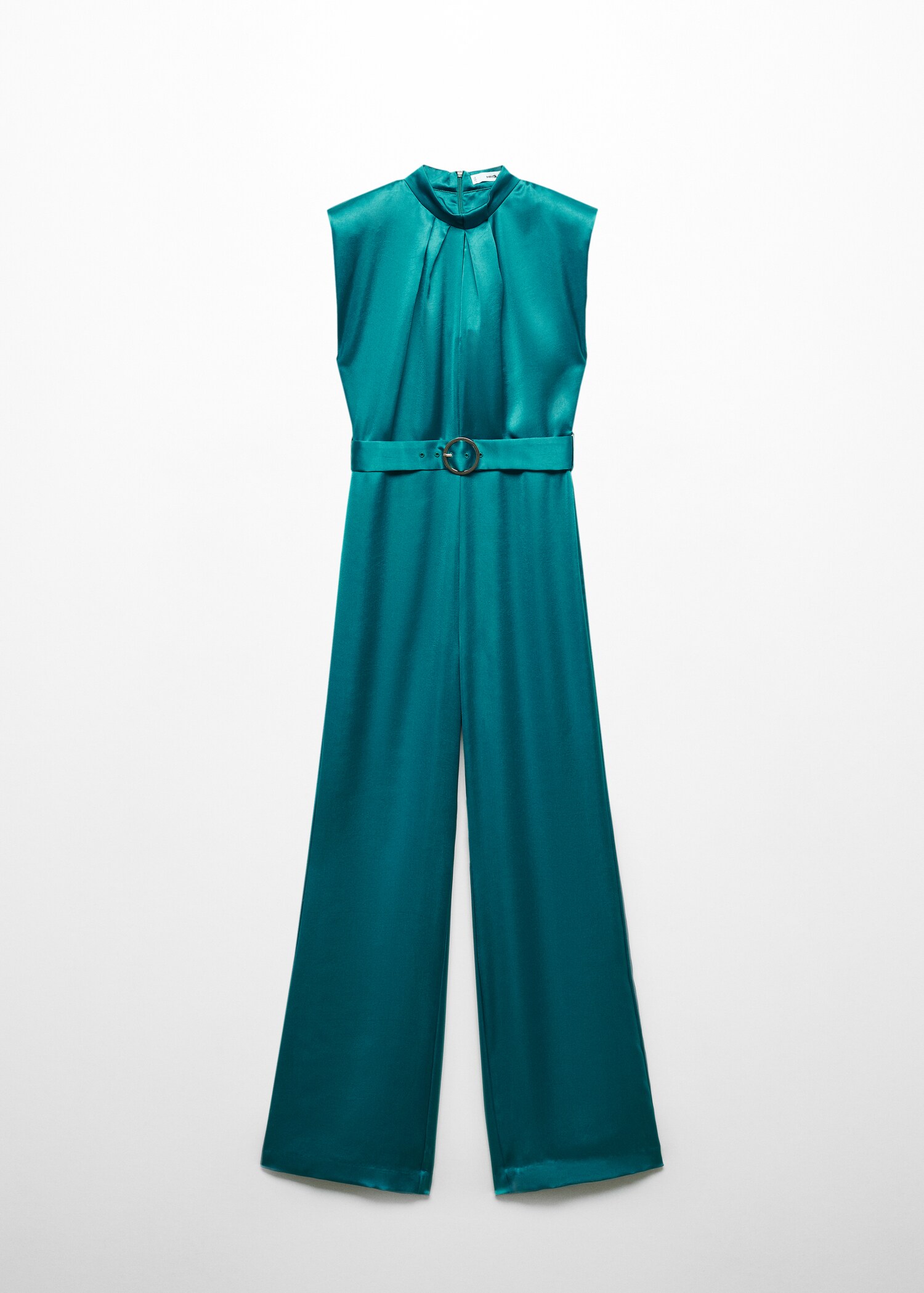 Shoulder padded jumpsuit with belt - Article without model