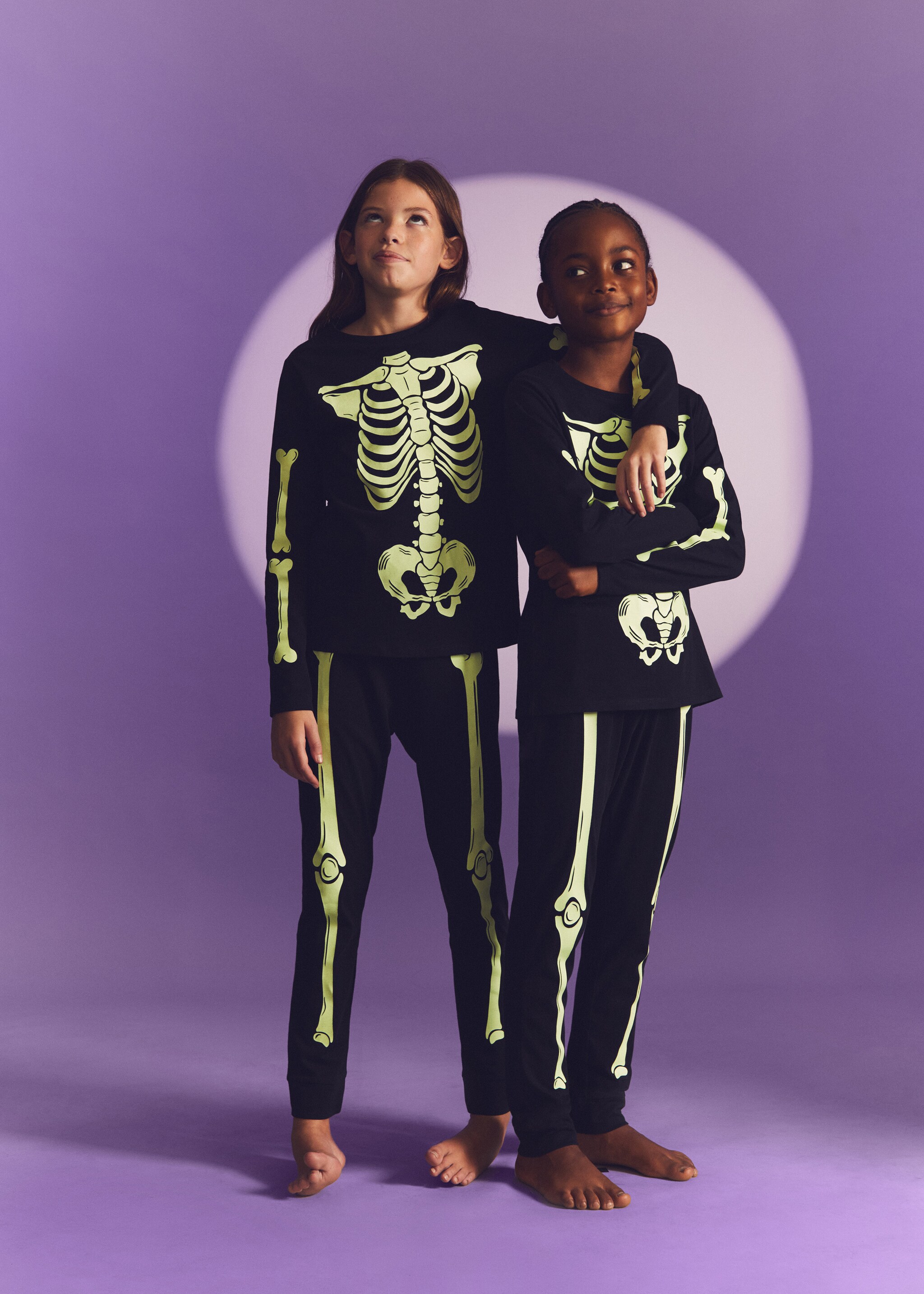 Пижама со светящимся в темноте скелетом - Деталь изделия 5