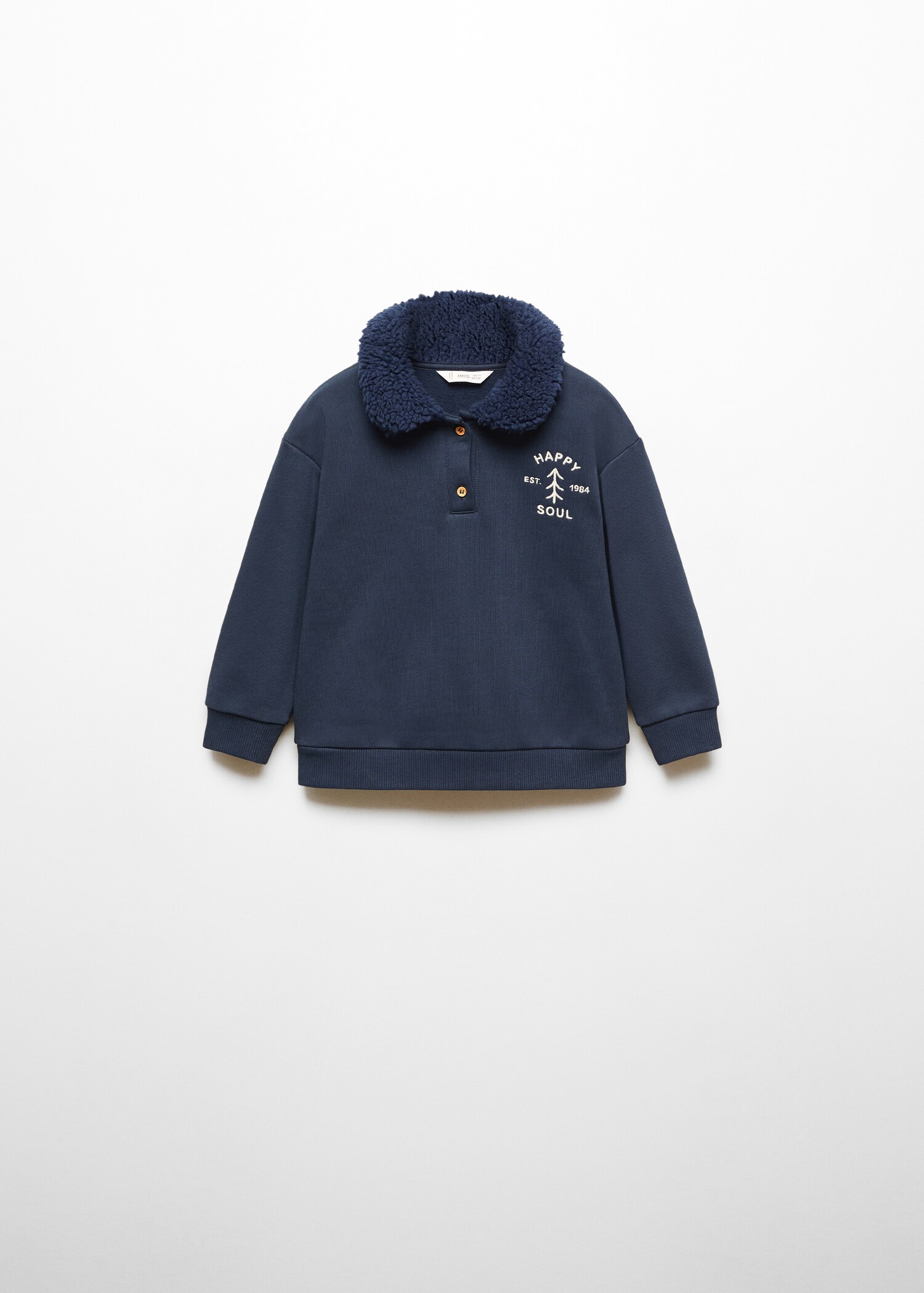 Sweat-shirt polo coton - Article sans modèle
