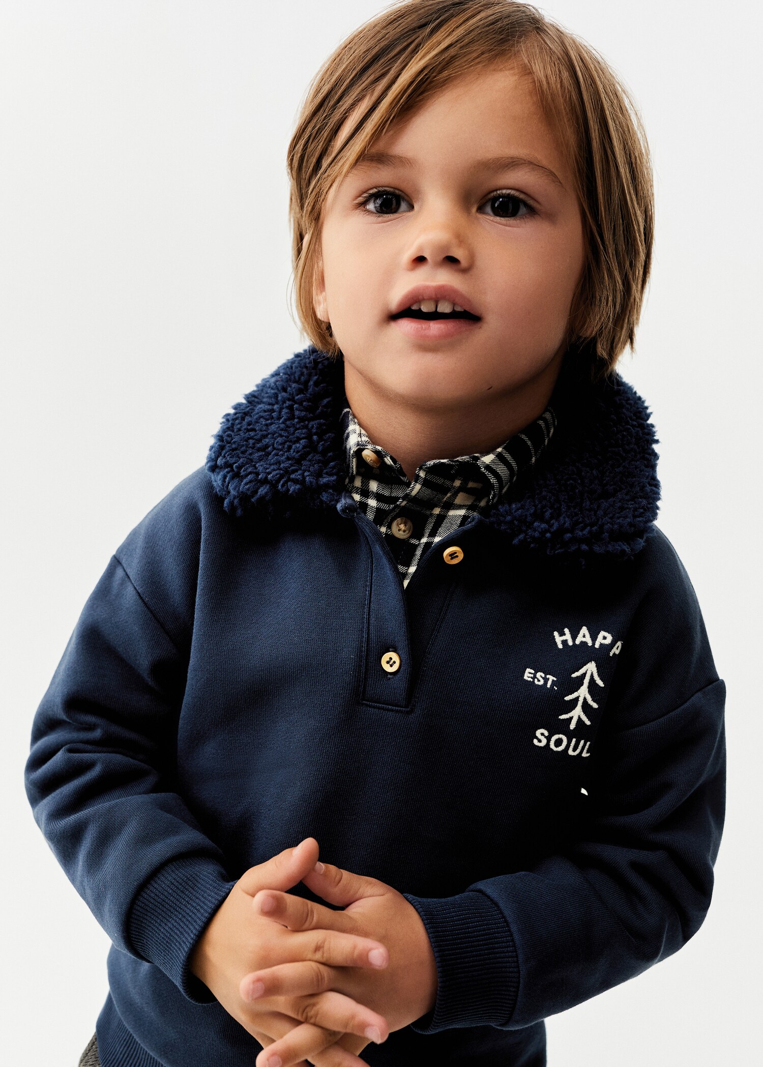 Sweat-shirt polo coton - Détail de l'article 1