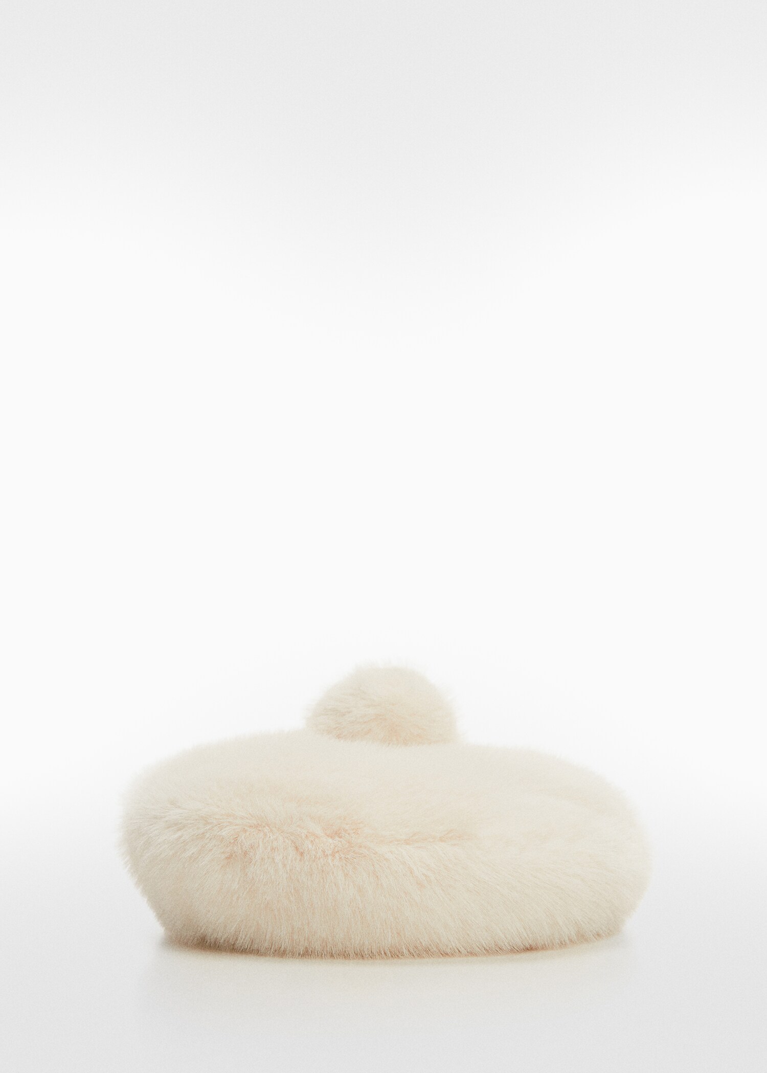 Béret fausse fourrure pompon - Article sans modèle