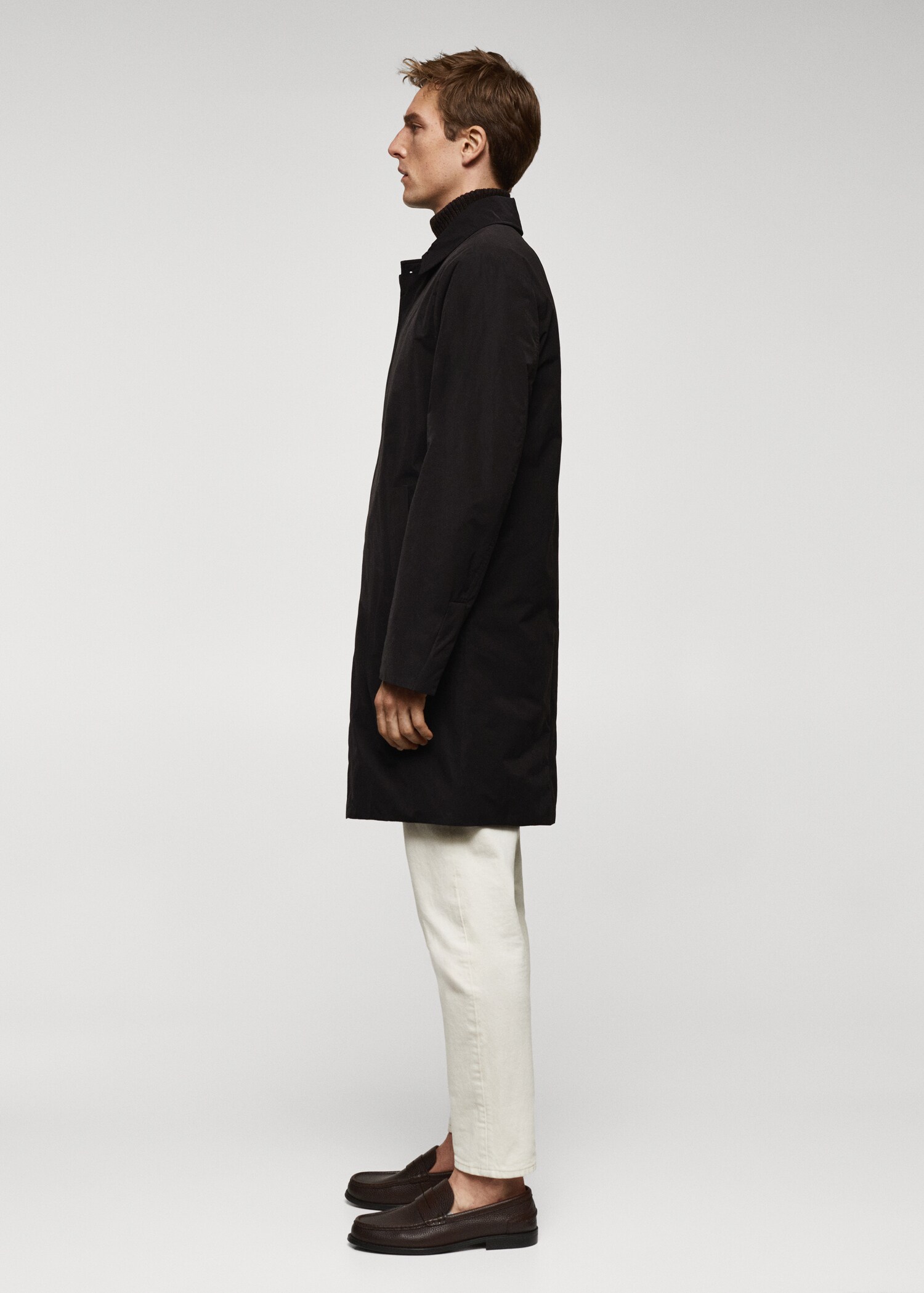 Water-repellent quilted trench coat - Details of the article 2