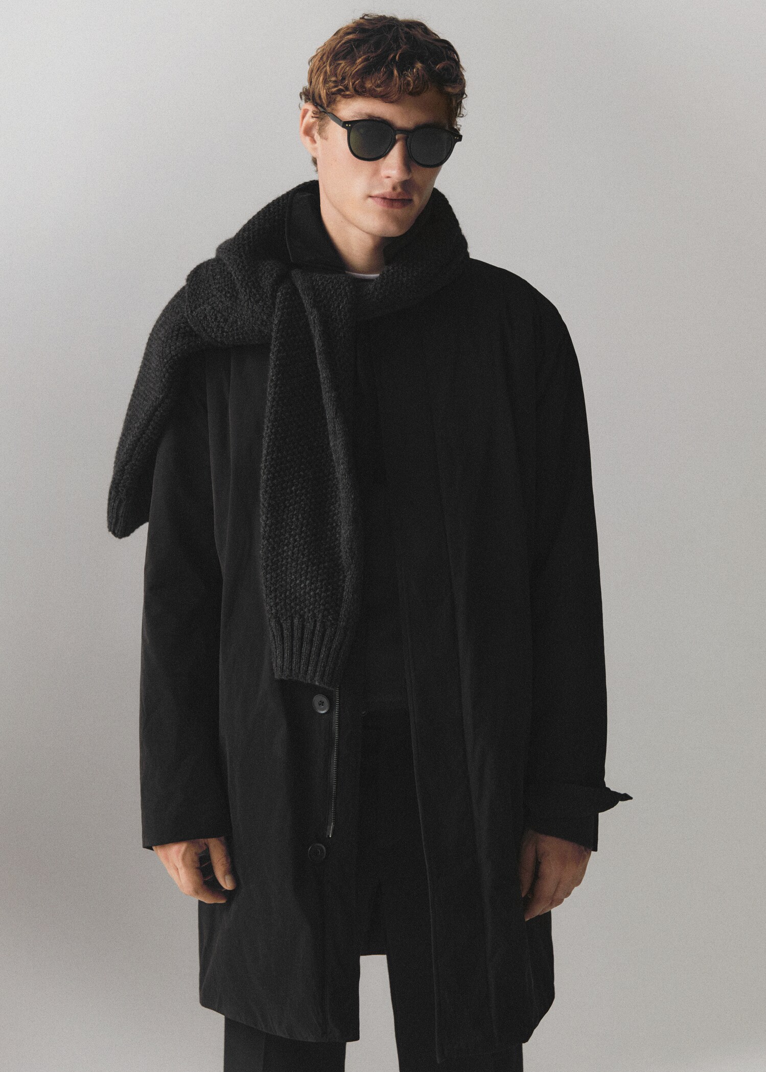 Water-repellent quilted trench coat - Details of the article 3