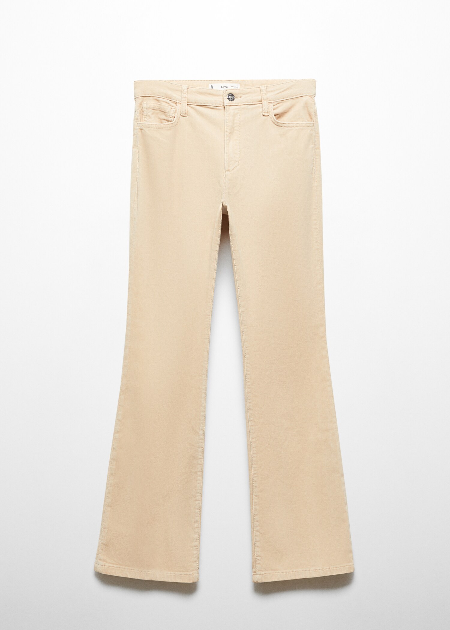 Flared cropped corduroy jeans - Article without model