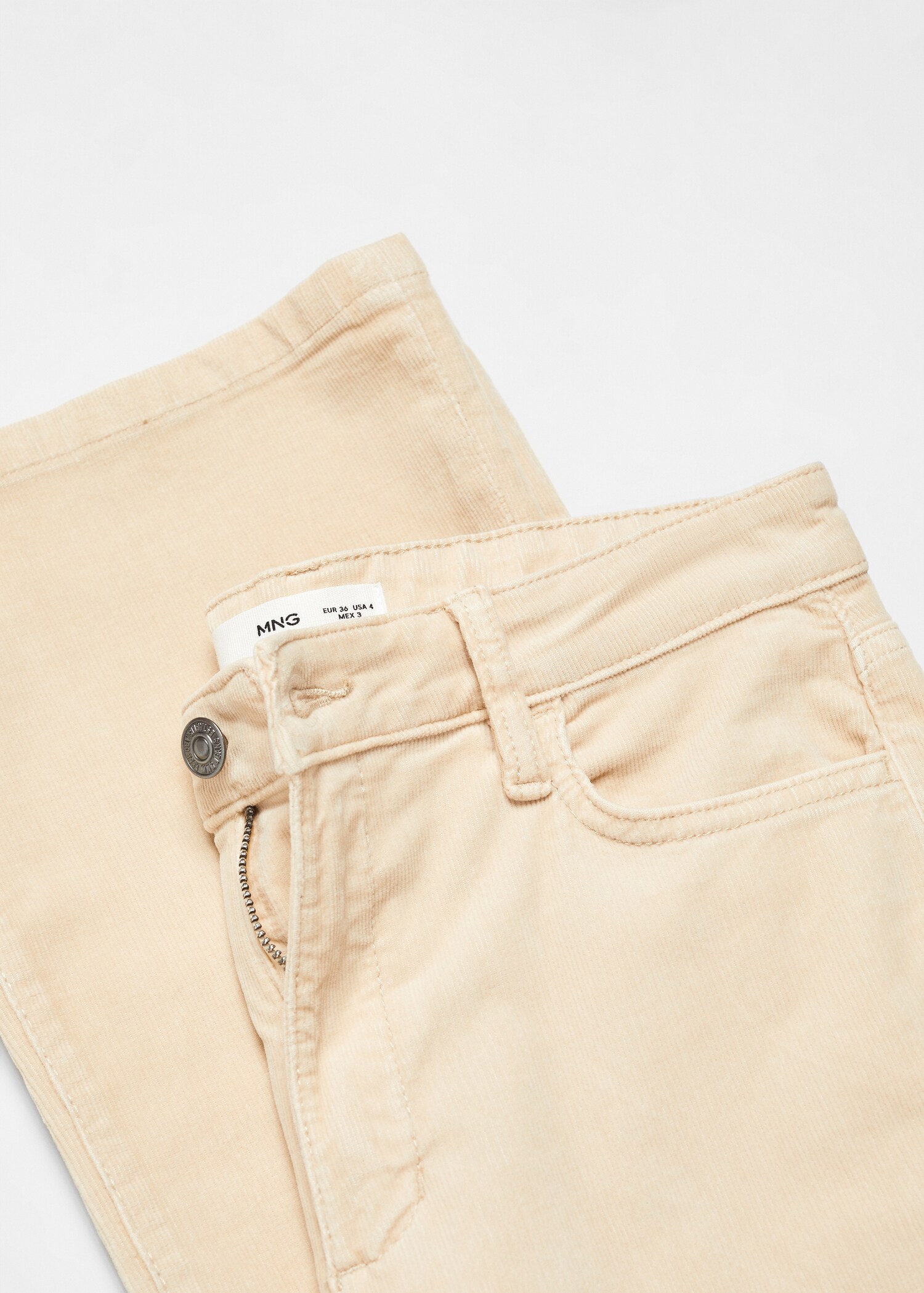 Flared cropped corduroy jeans - Details of the article 8