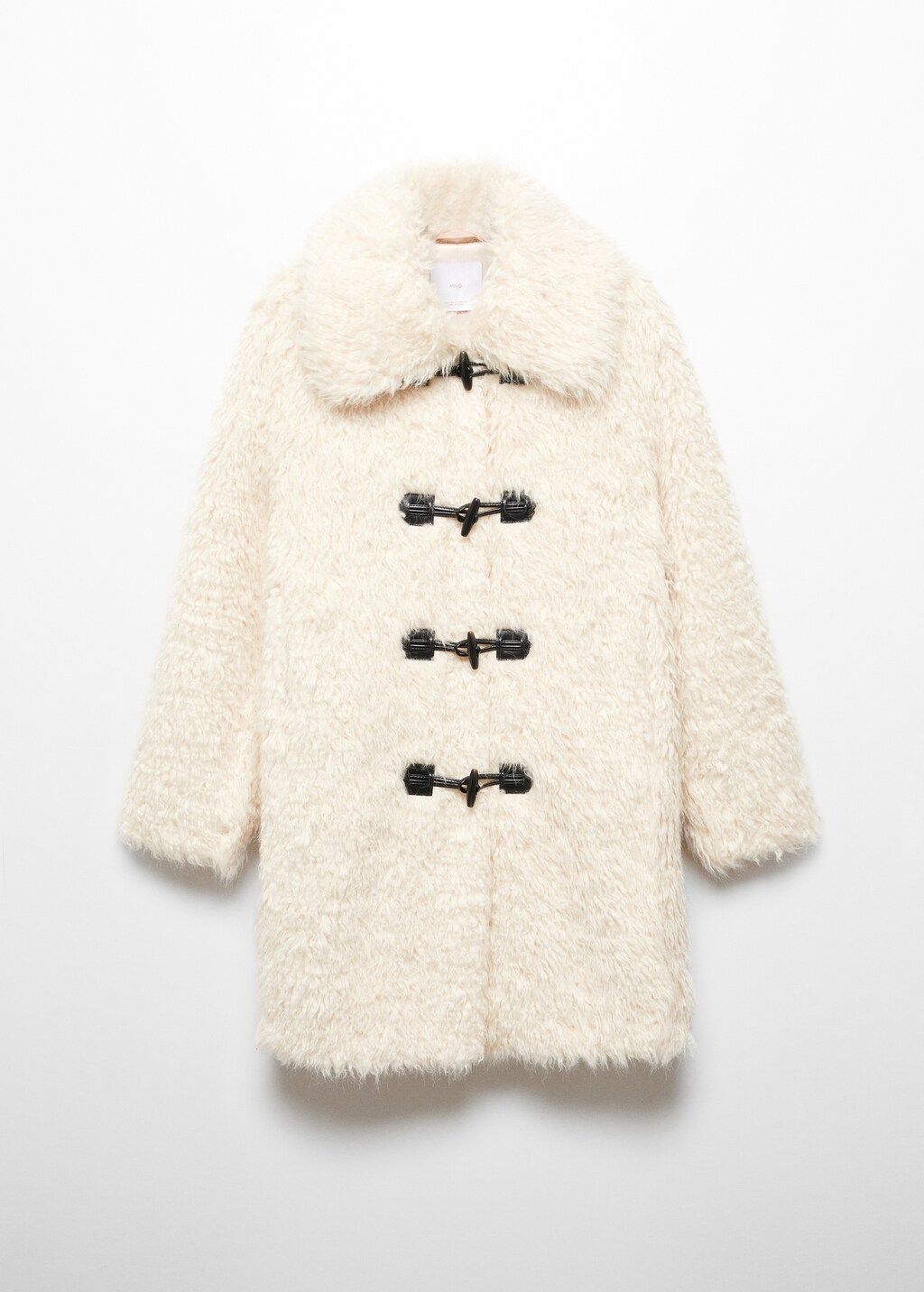 Fur-effect midi-coat - Women | MANGO China