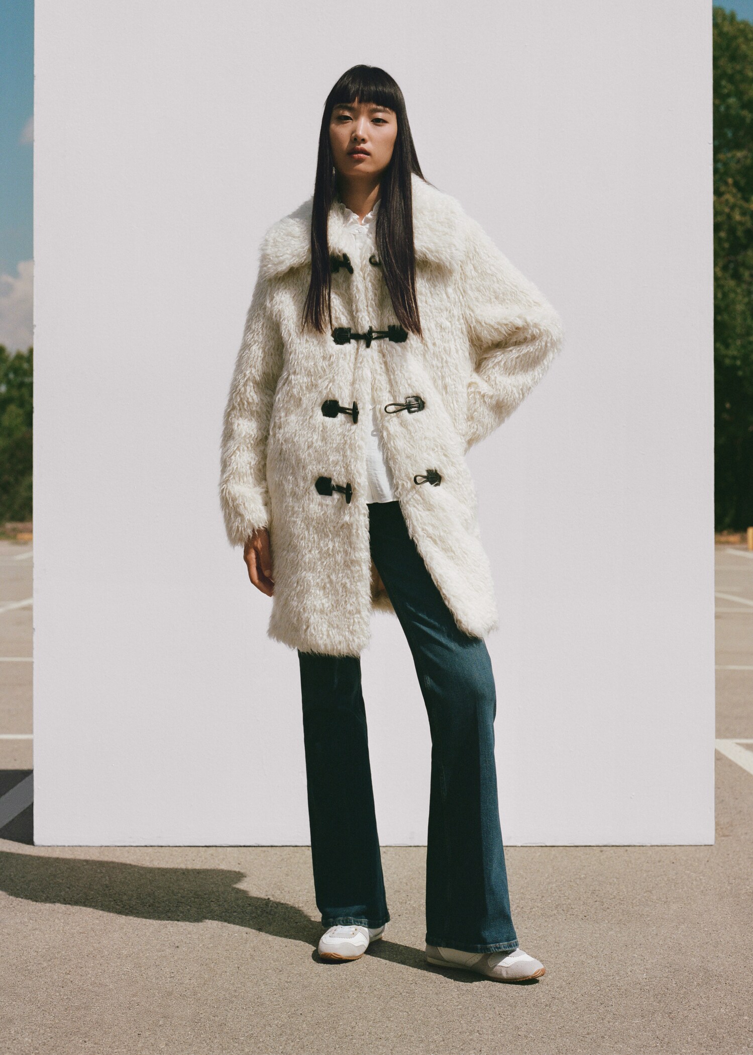 Fur-effect midi-coat - Details of the article 6