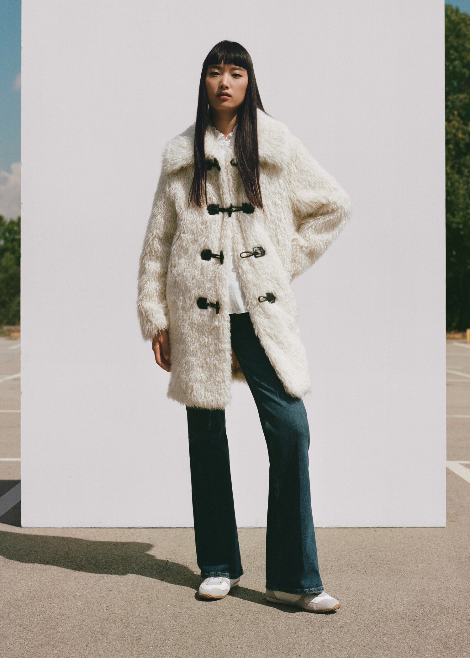 Faux-fur midi coat - Details of the article 6