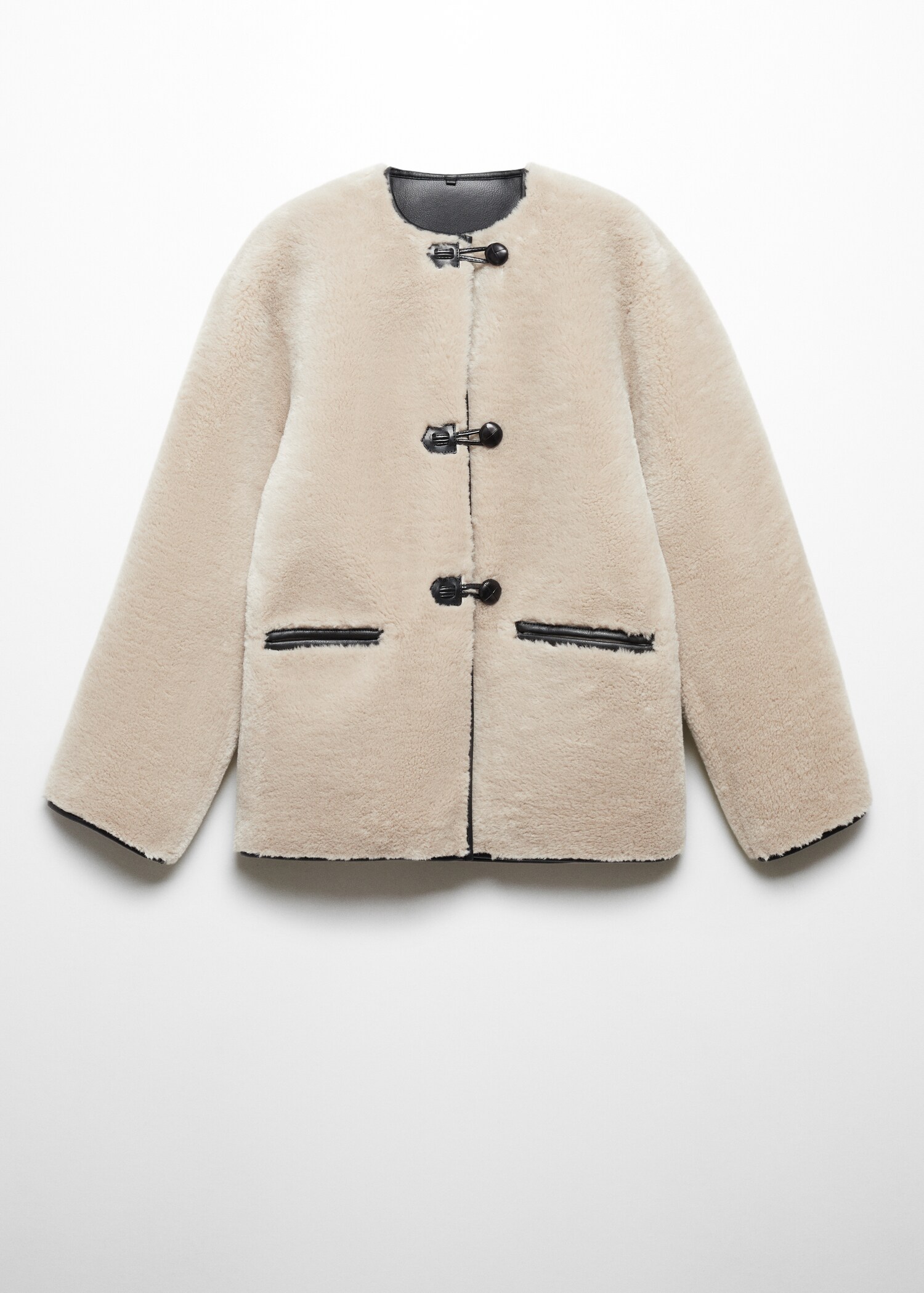 Fur-effect coat with appliqués - Article without model