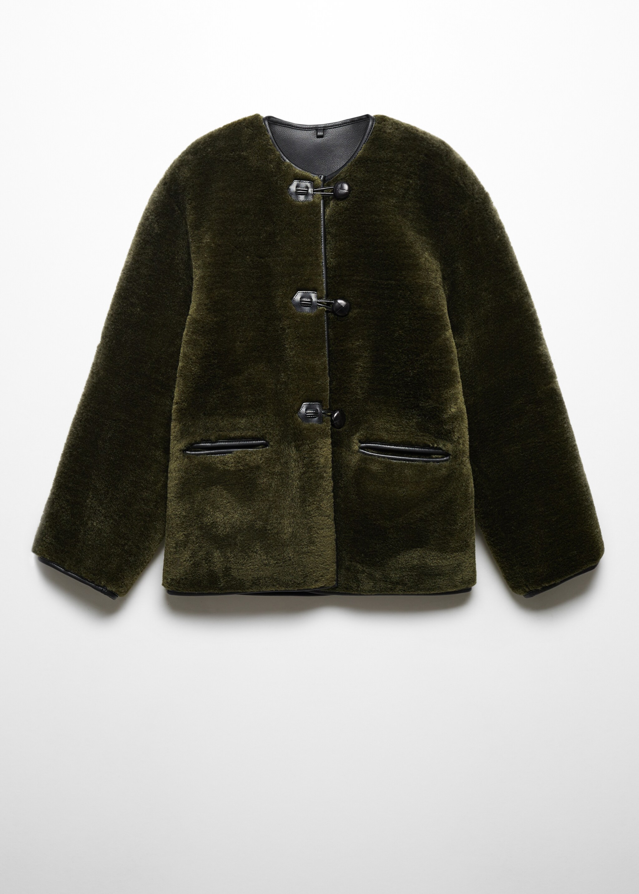 Fur-effect coat with appliqués - Article without model