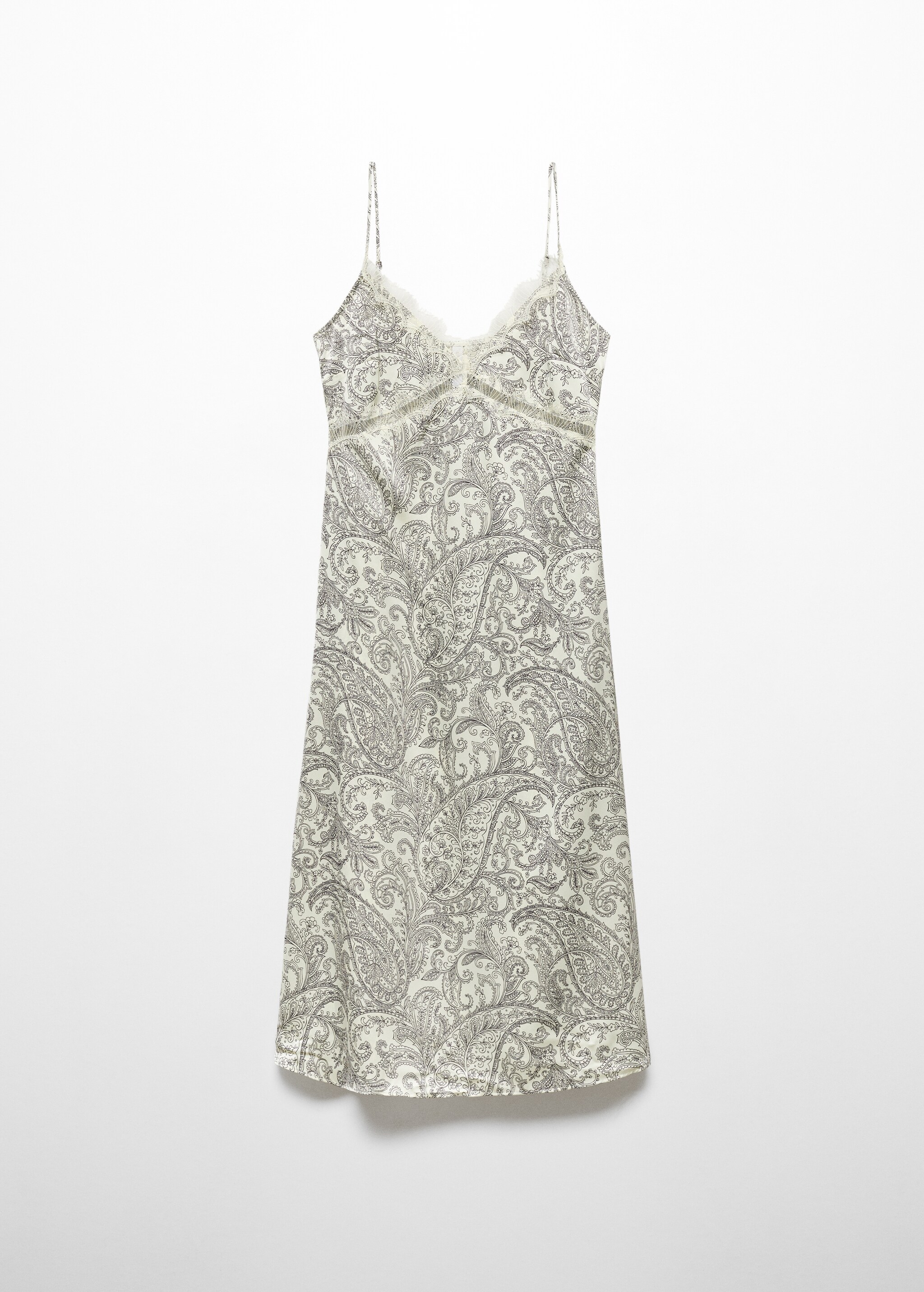 Lingerie-Kleid mit Paisley-Muster - Artikel ohne Model