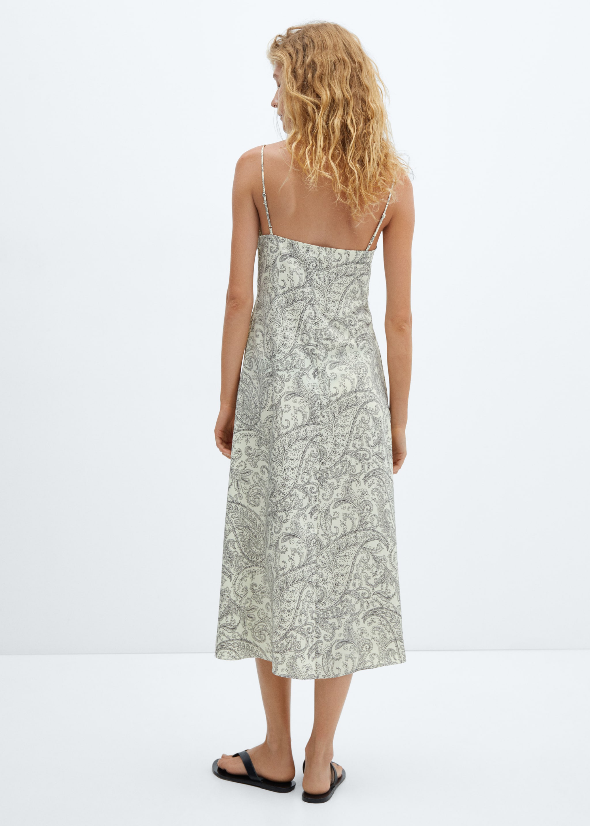 Lingerie-Kleid mit Paisley-Muster - Rückseite des Artikels