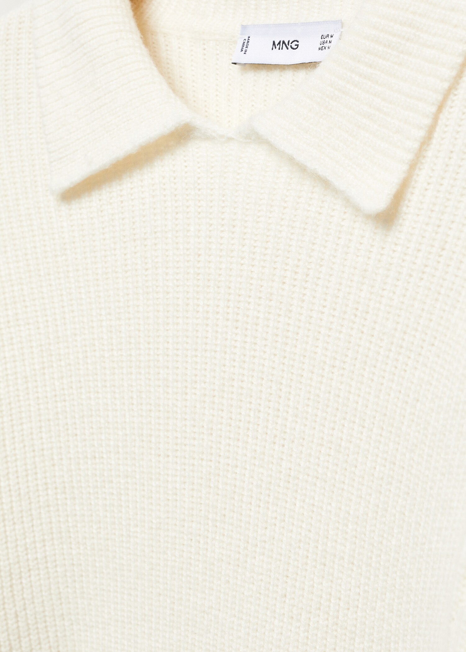Ribbed wool polo shirt - Details of the article 8