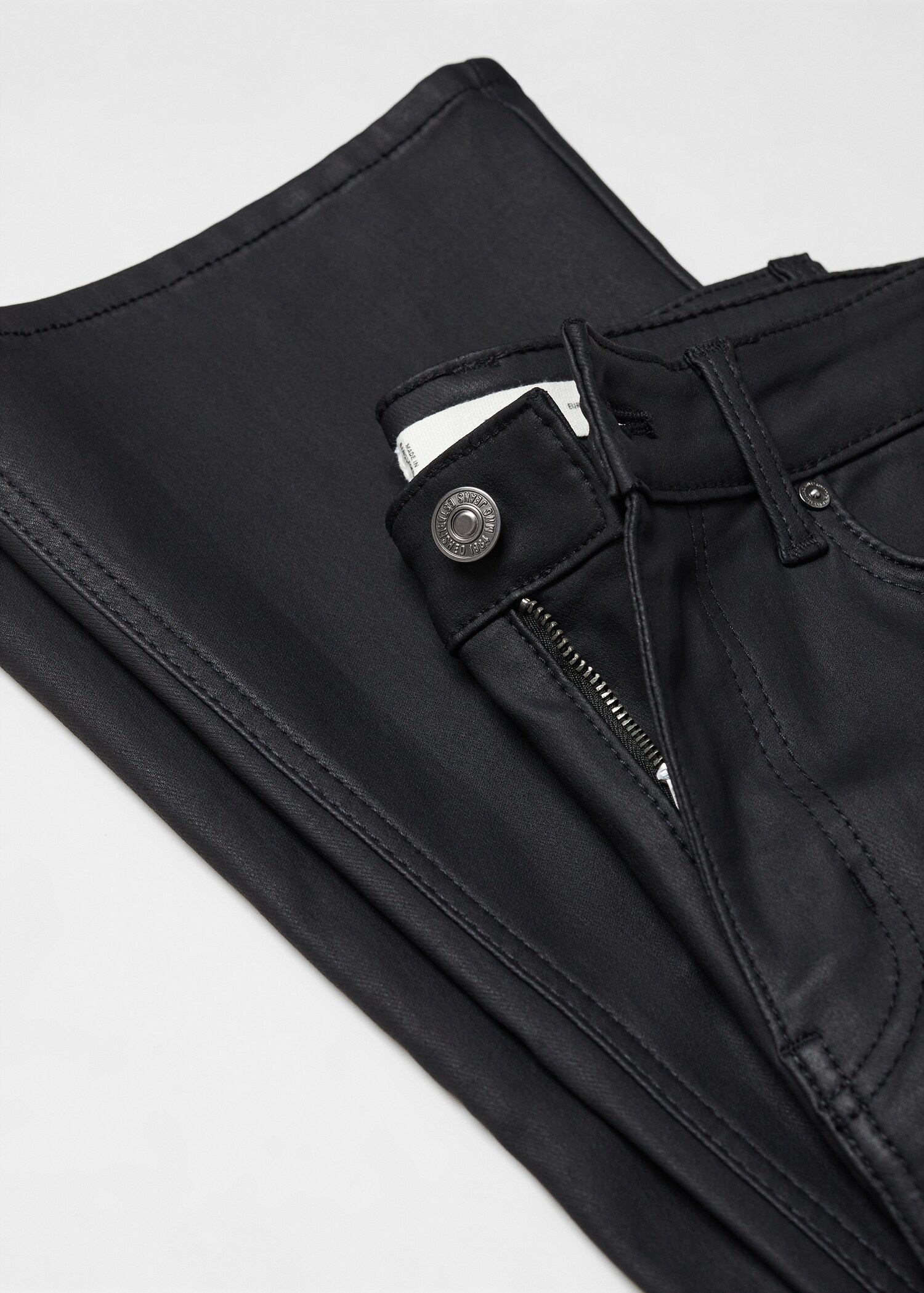 Flared-Coated-Jeans in Cropped-Optik - Detail des Artikels 8