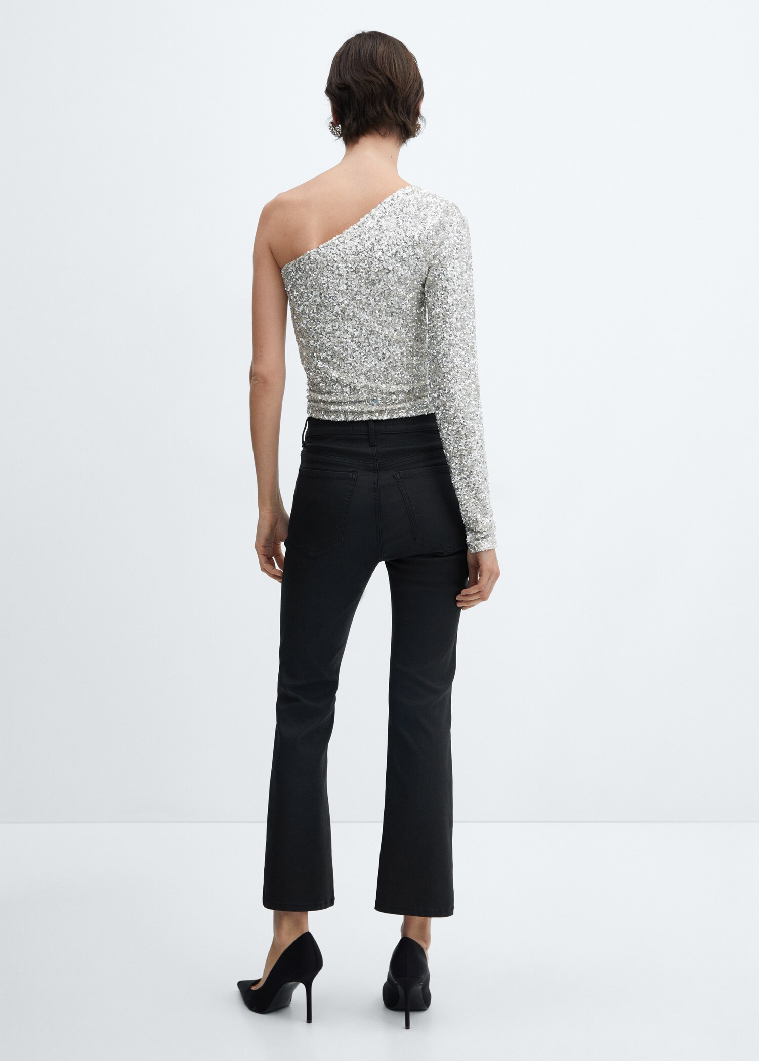 Jean Sienna flare crop enduit - Verso de l’article