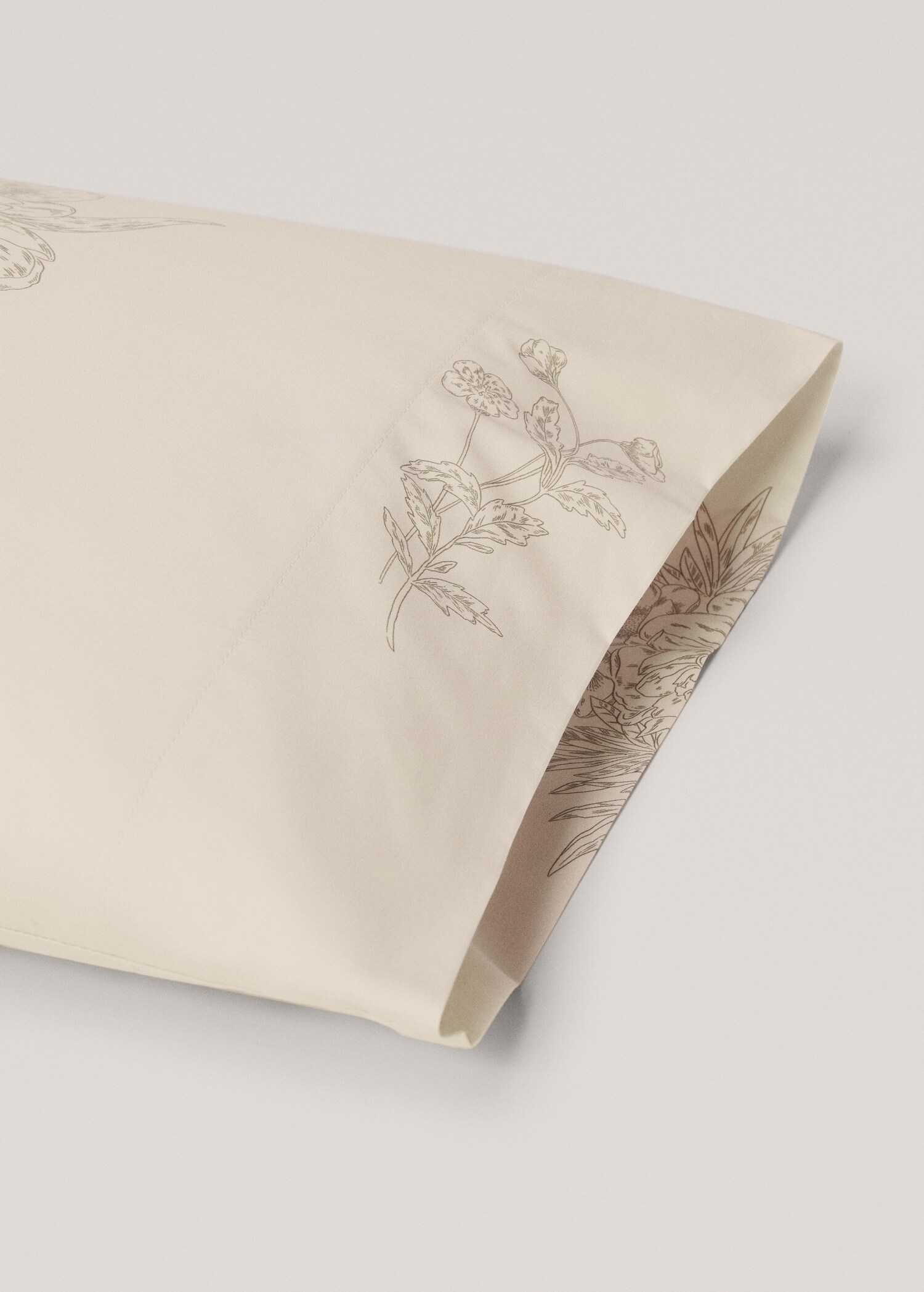 Taie d’oreiller motif fleuri 45x110 cm - Détail de l'article 1