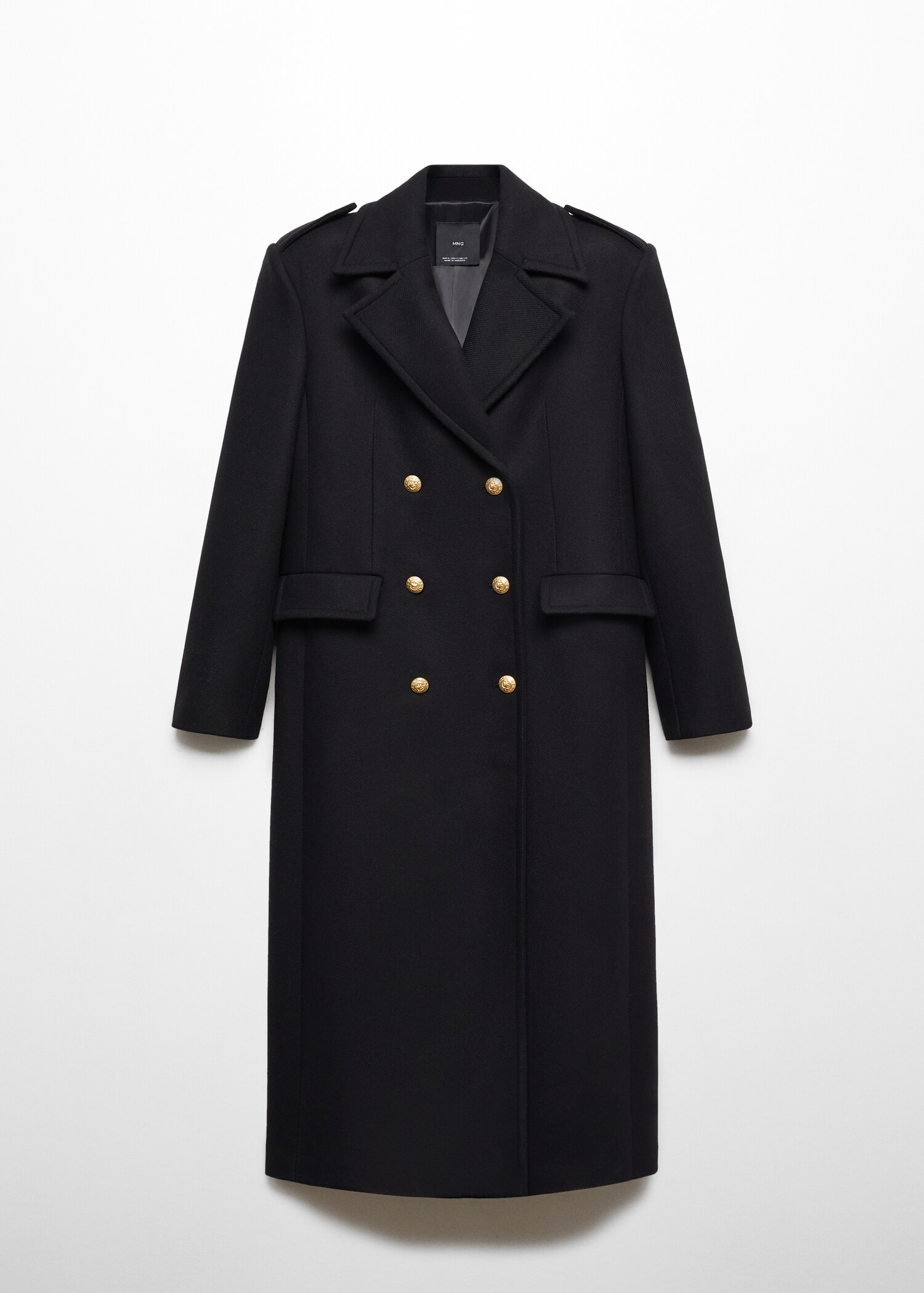 Double-breasted wool coat - Article without model