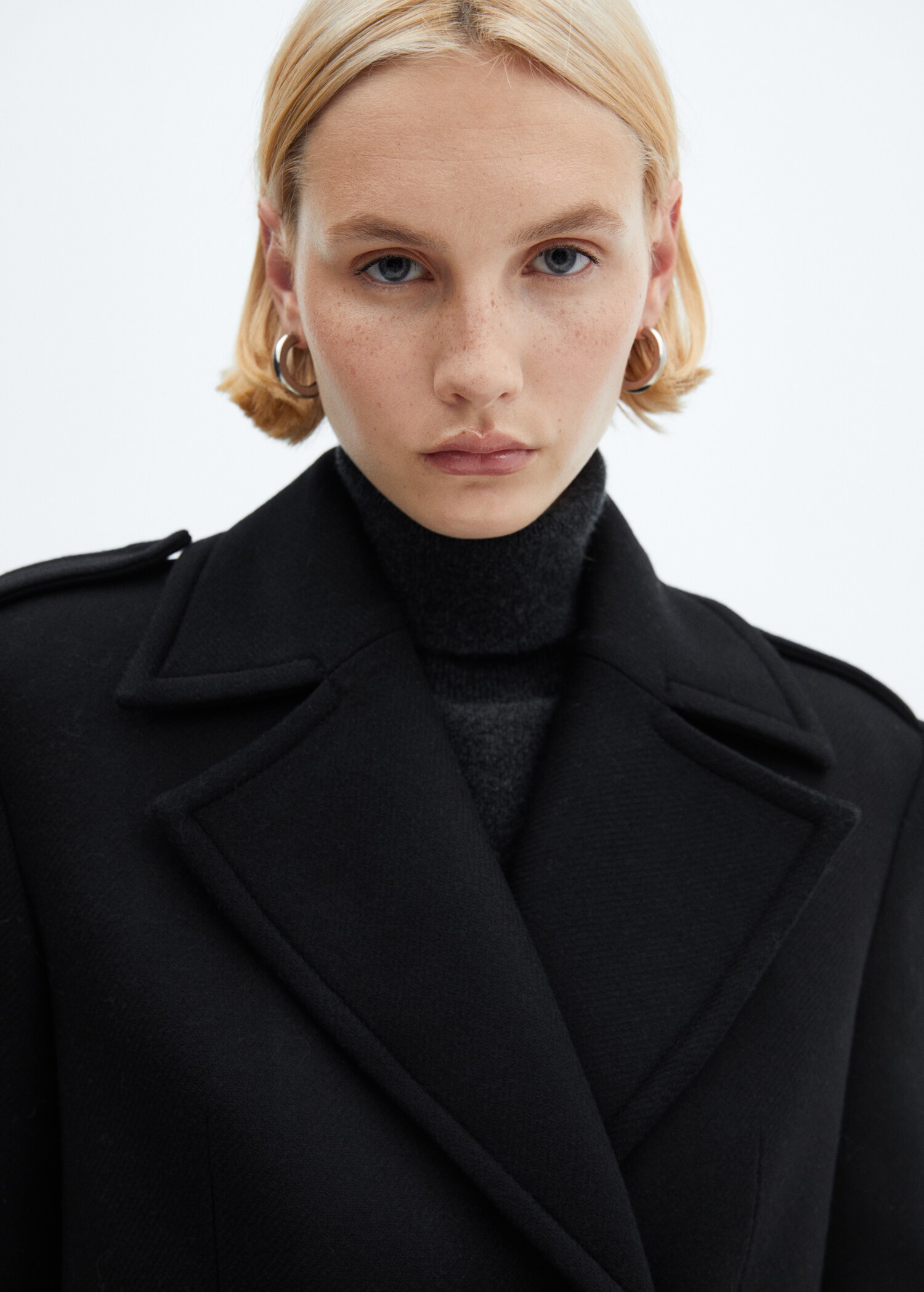 Double-breasted wool coat - Details of the article 1
