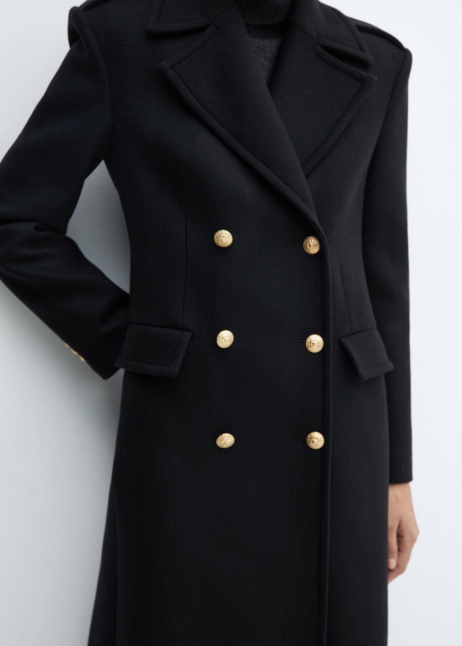 Double-breasted wool coat - Details of the article 6