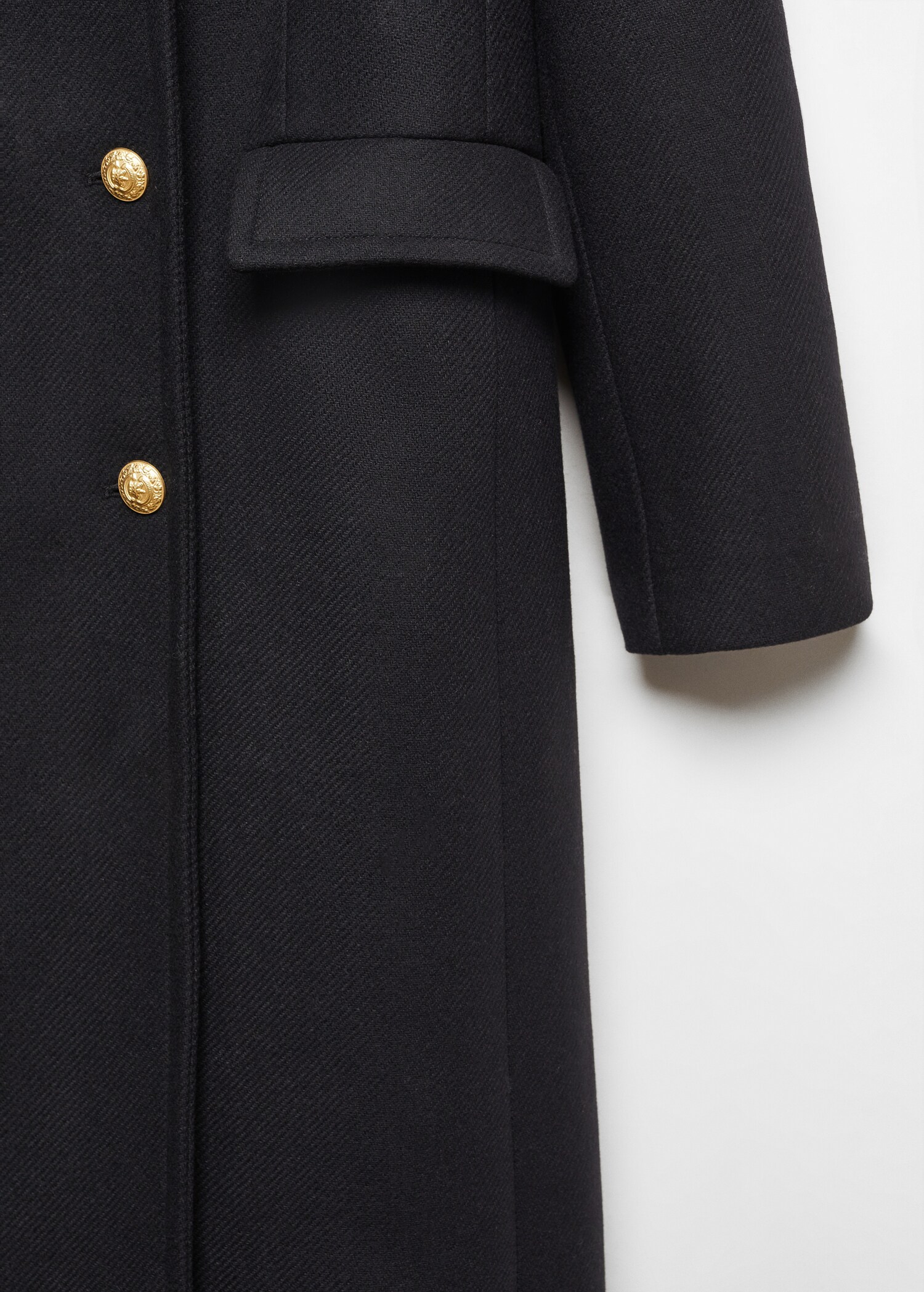 Double-breasted wool coat - Details of the article 8