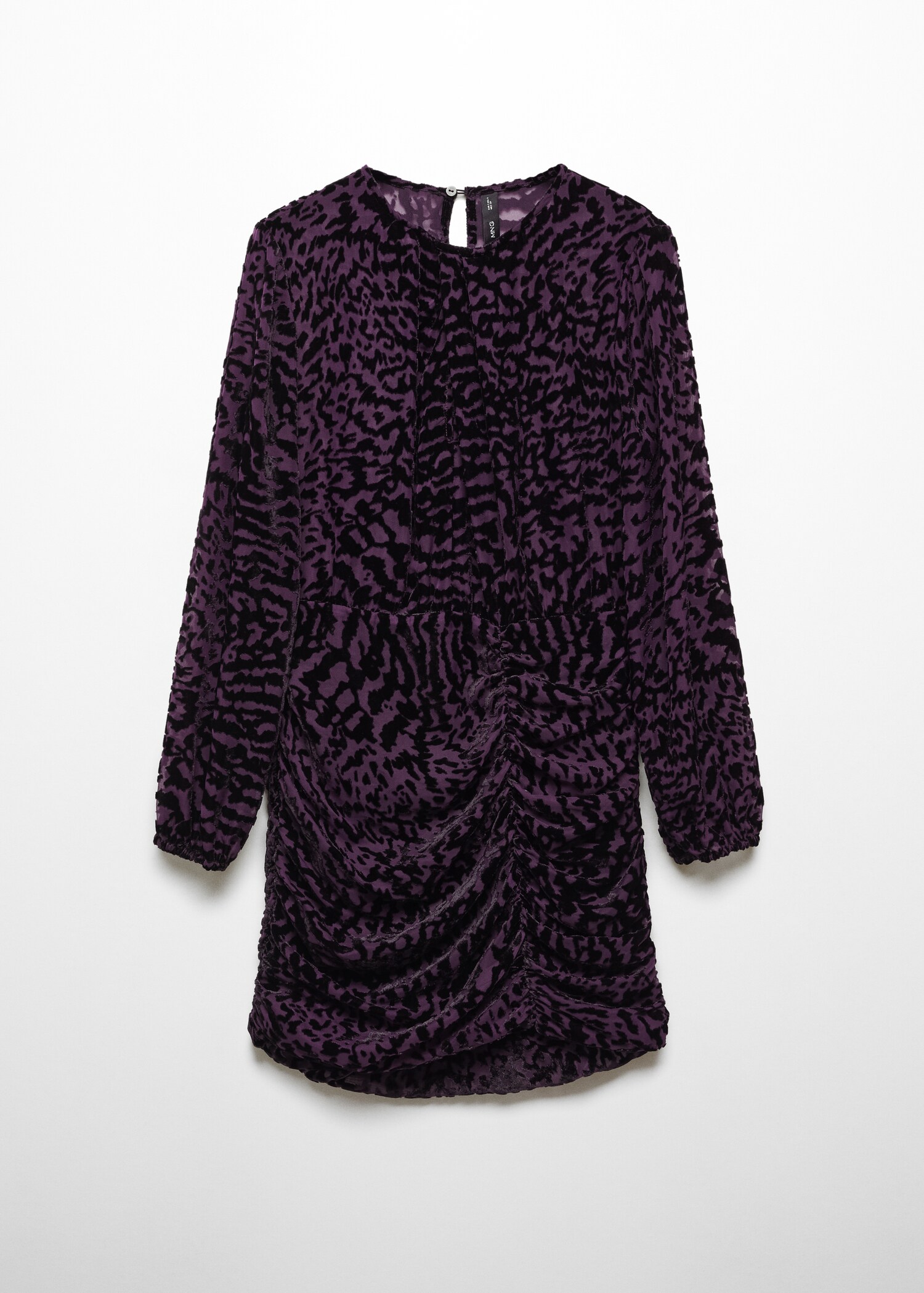 Animal print velvet dress - Товар без моделі