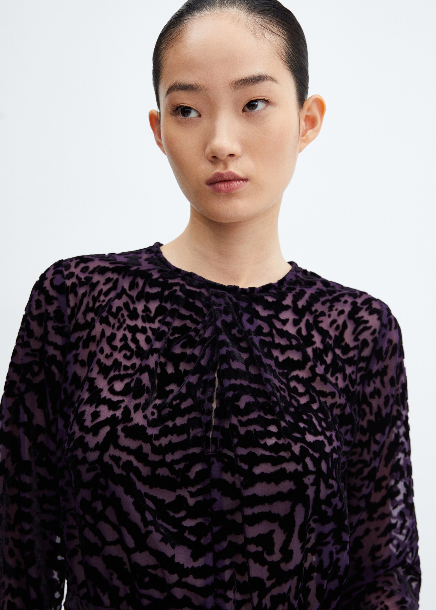 Animal print velvet dress - Детальніше про товар 1