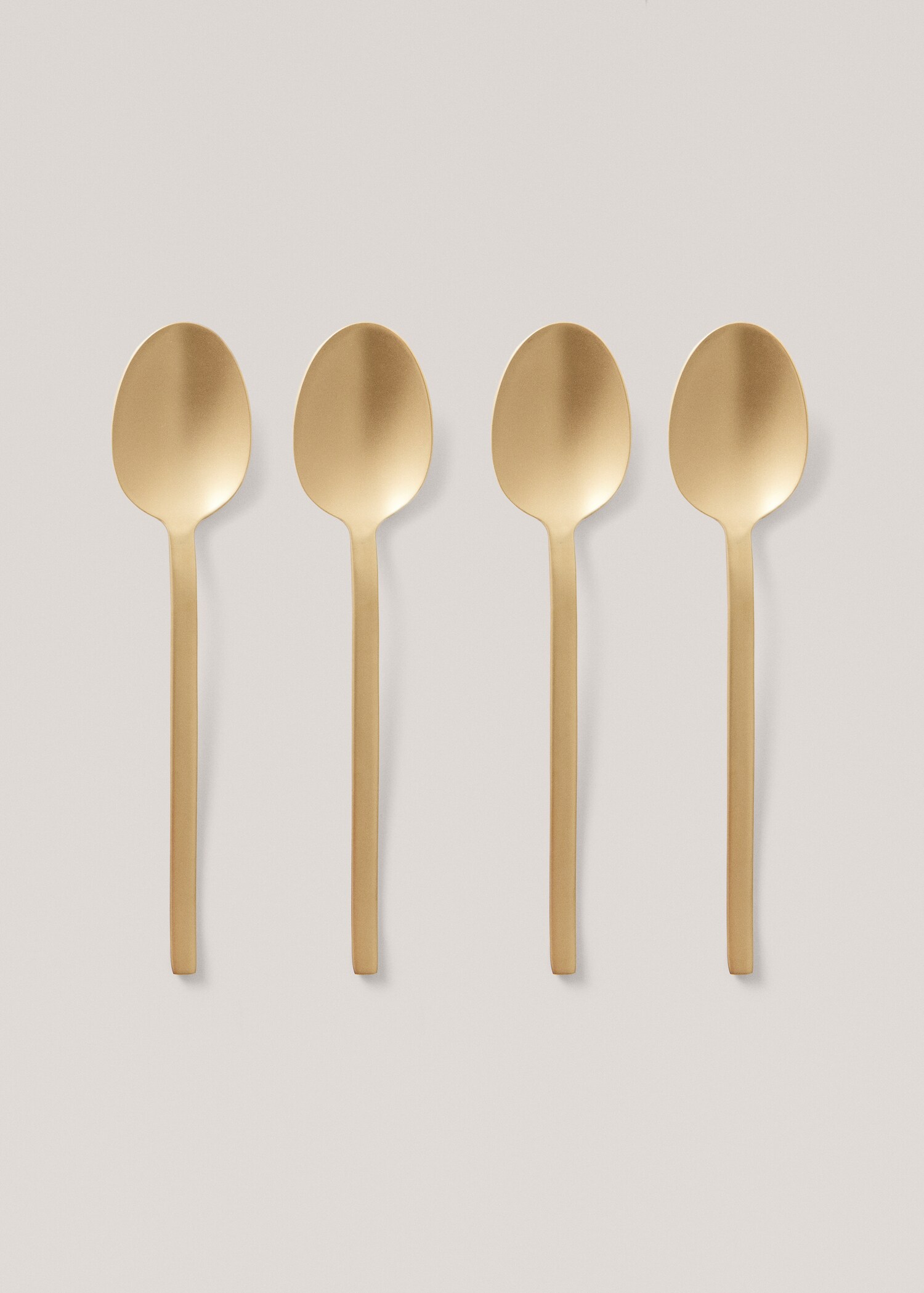 4er-Pack goldfarbene Löffel aus 100 % Stahl  - Artikel ohne Model