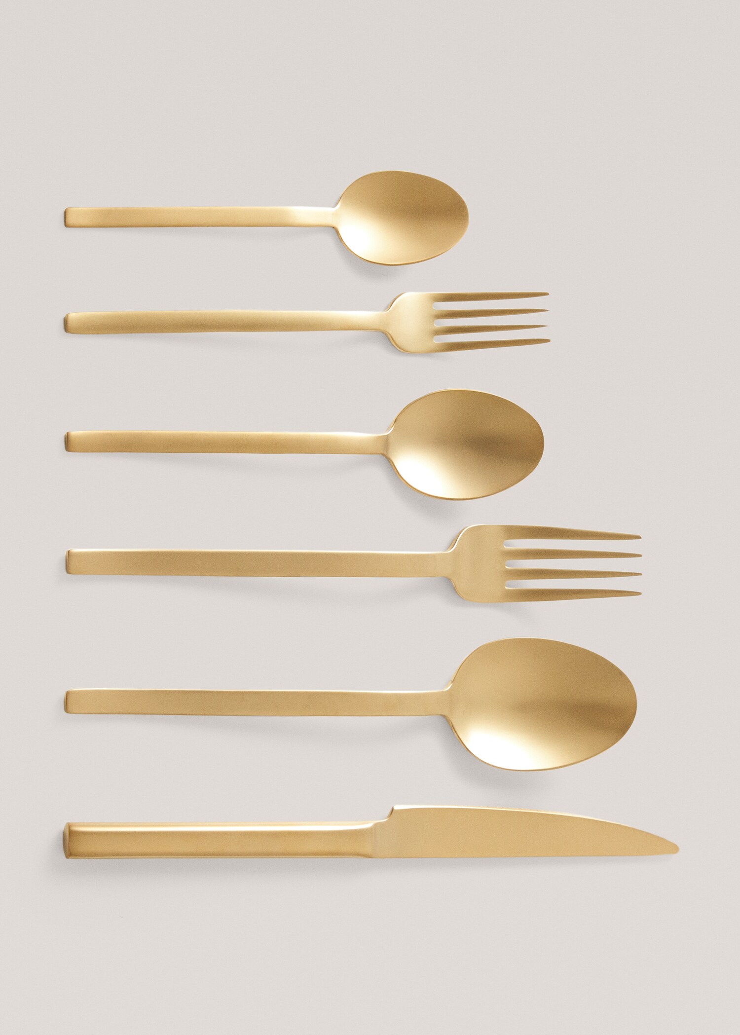 4er-Pack goldfarbene Löffel aus 100 % Stahl  - Detail des Artikels 3