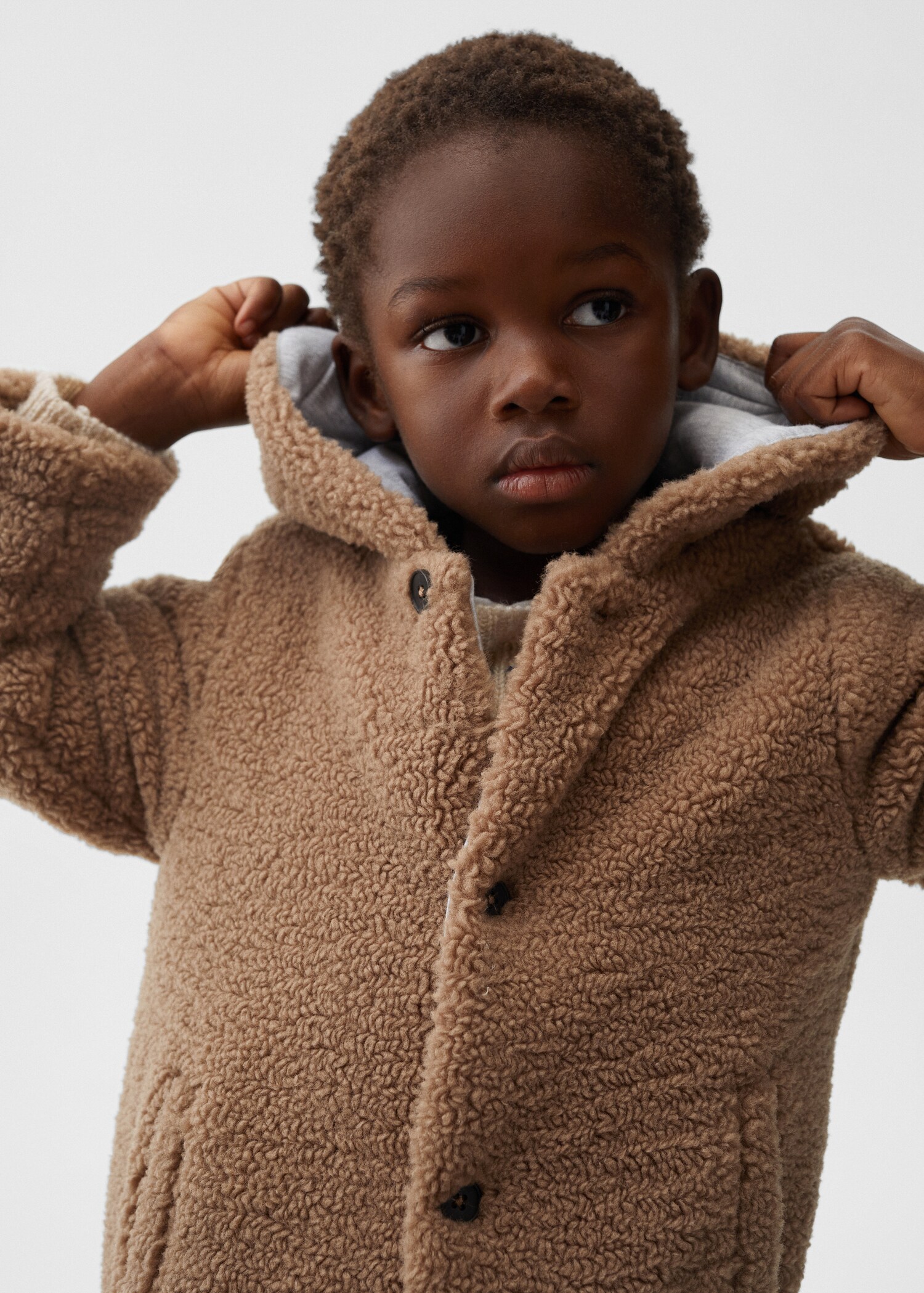 Faux shearling coat - Details of the article 4